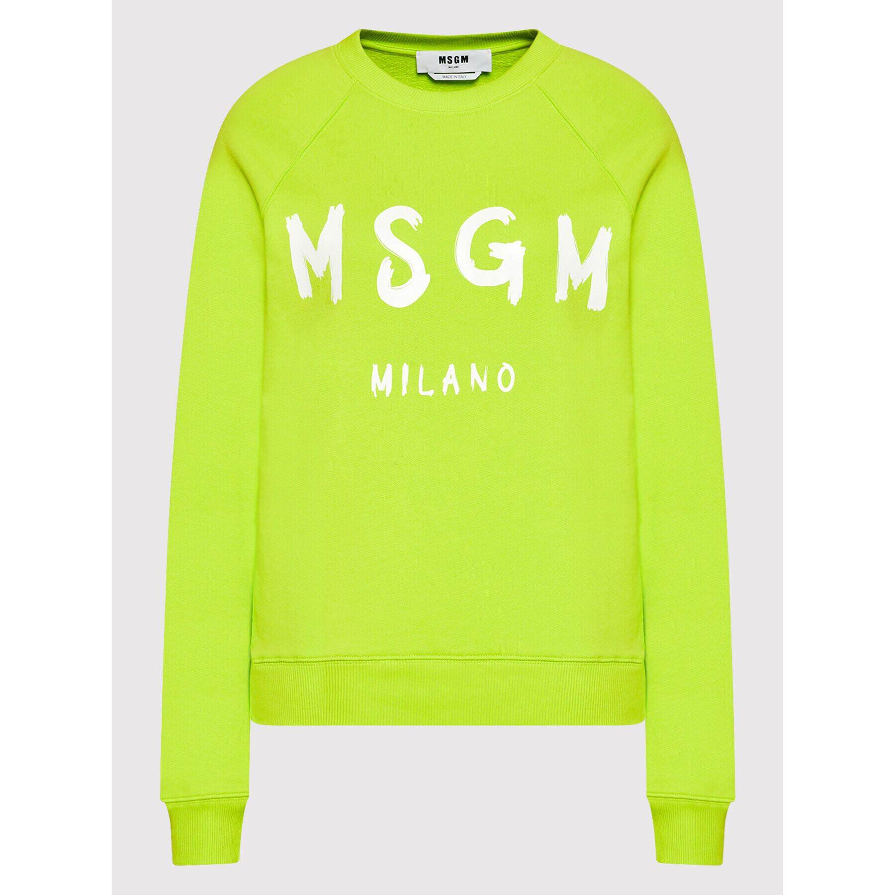 MSGM Mikina 3241MDM513 227299 Zelená Regular Fit - Pepit.cz