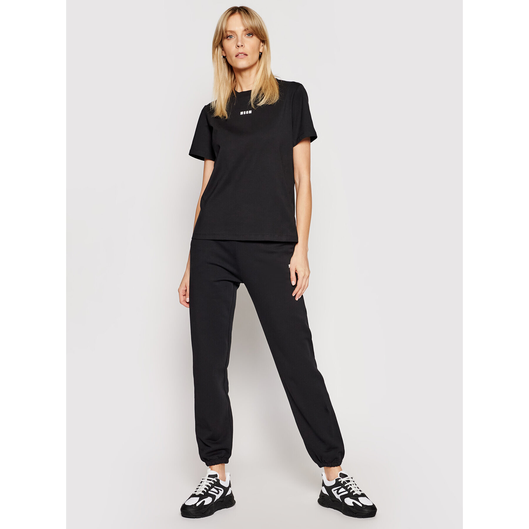 MSGM Sportovní kraťasy 3041MDB60 217299 Černá Regular Fit - Pepit.cz