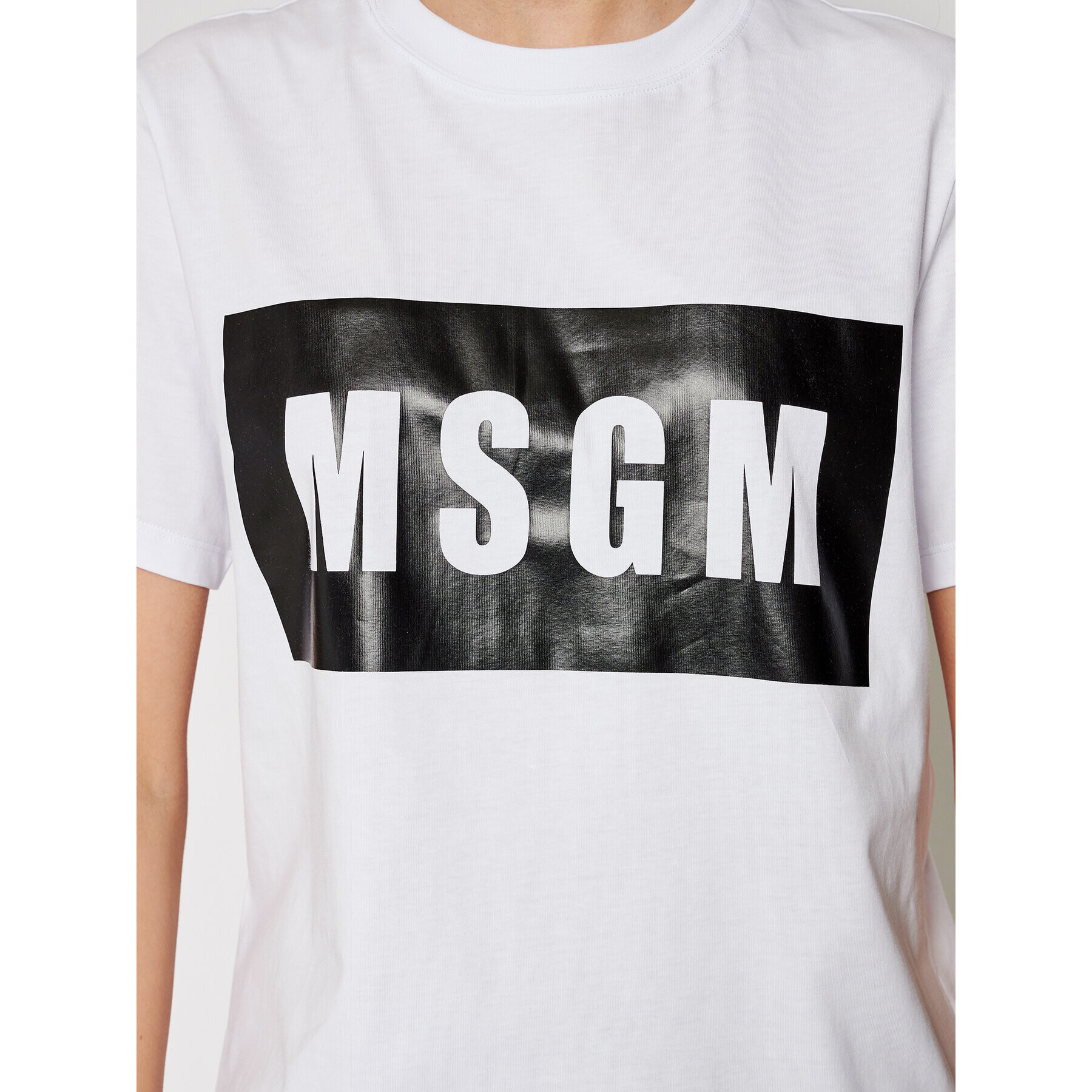 MSGM T-Shirt 2000MDM520 200002 Bílá Regular Fit - Pepit.cz