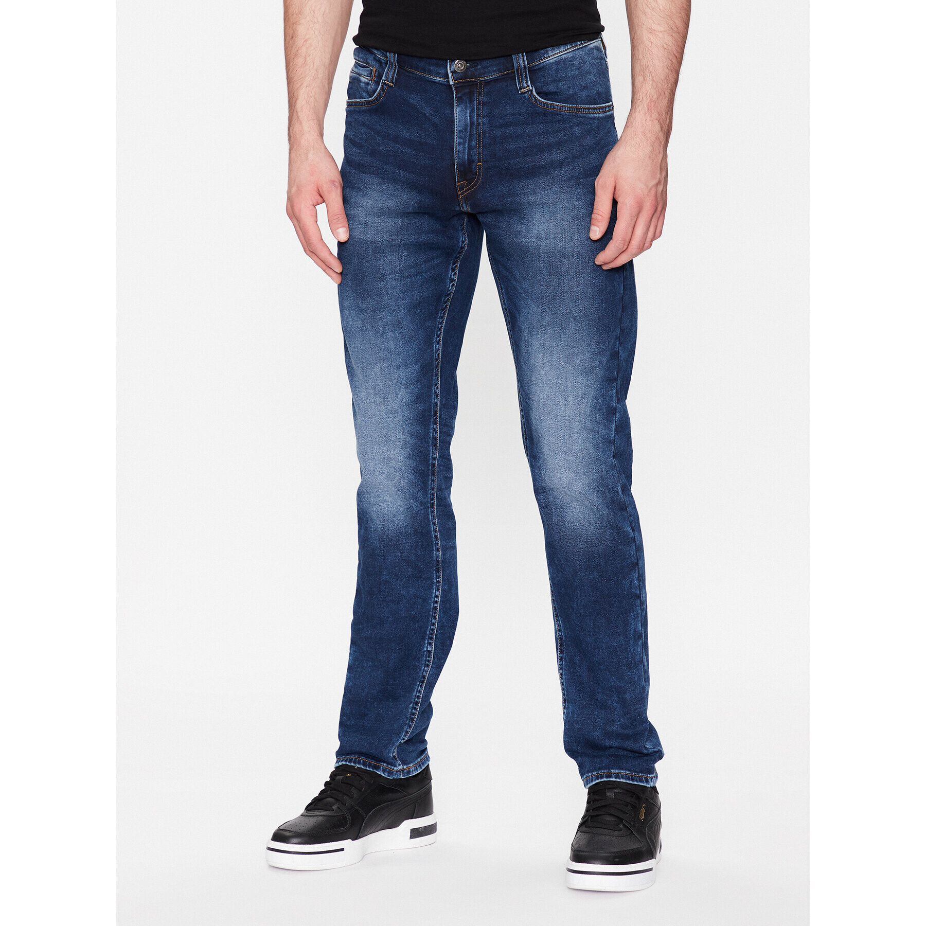 Mustang Jeansy Oregon 1006064 Modrá Slim Tapered Fit - Pepit.cz