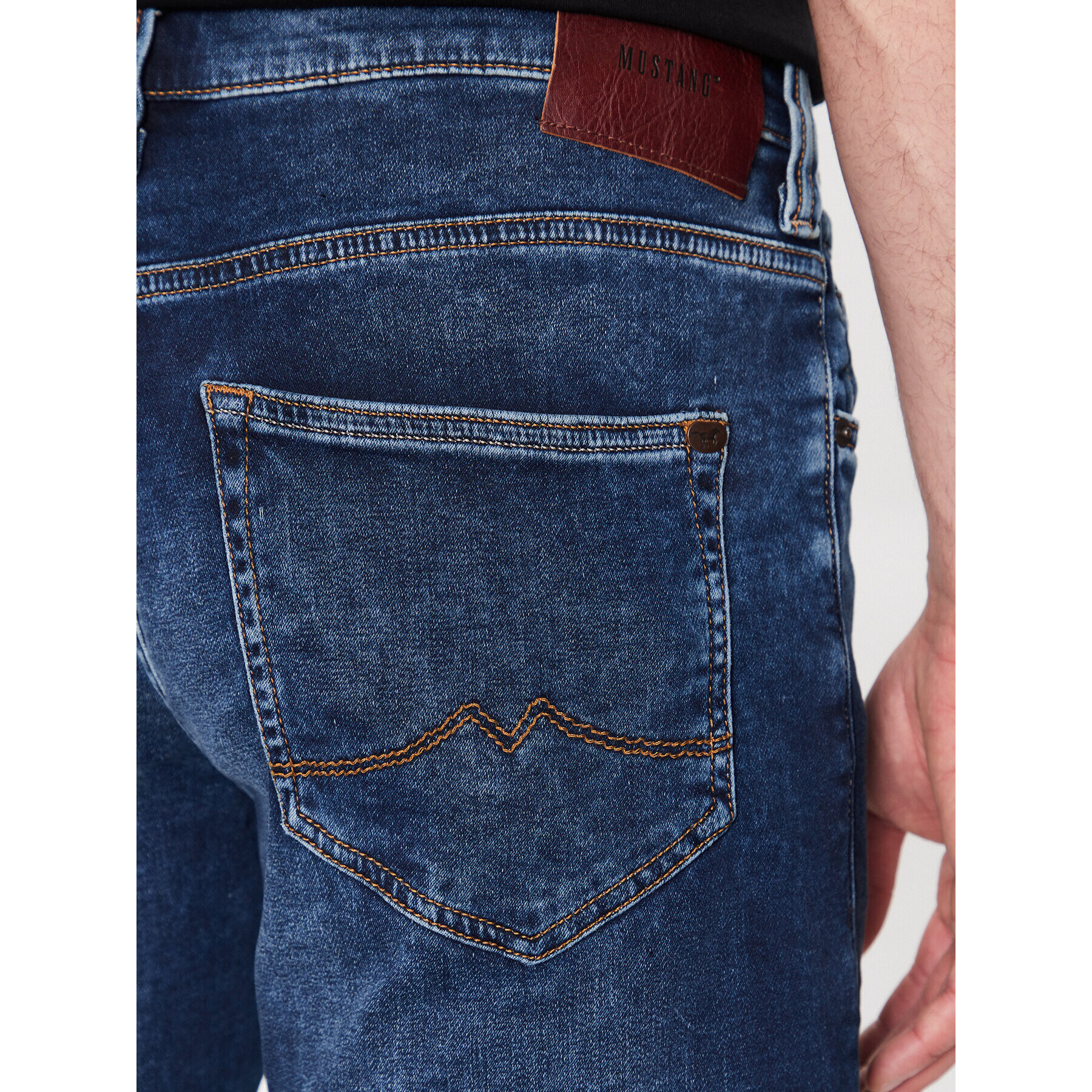 Mustang Jeansy Oregon 1006064 Modrá Slim Tapered Fit - Pepit.cz