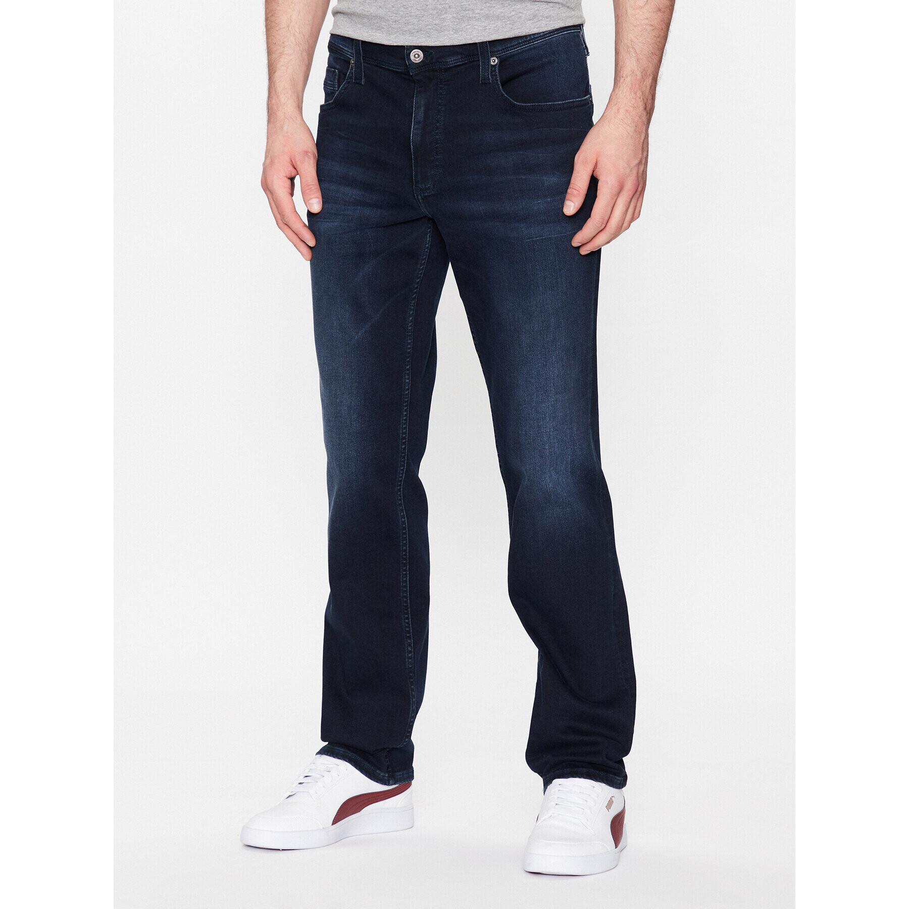 Mustang Jeansy Washington 1010575 Tmavomodrá Slim Fit - Pepit.cz