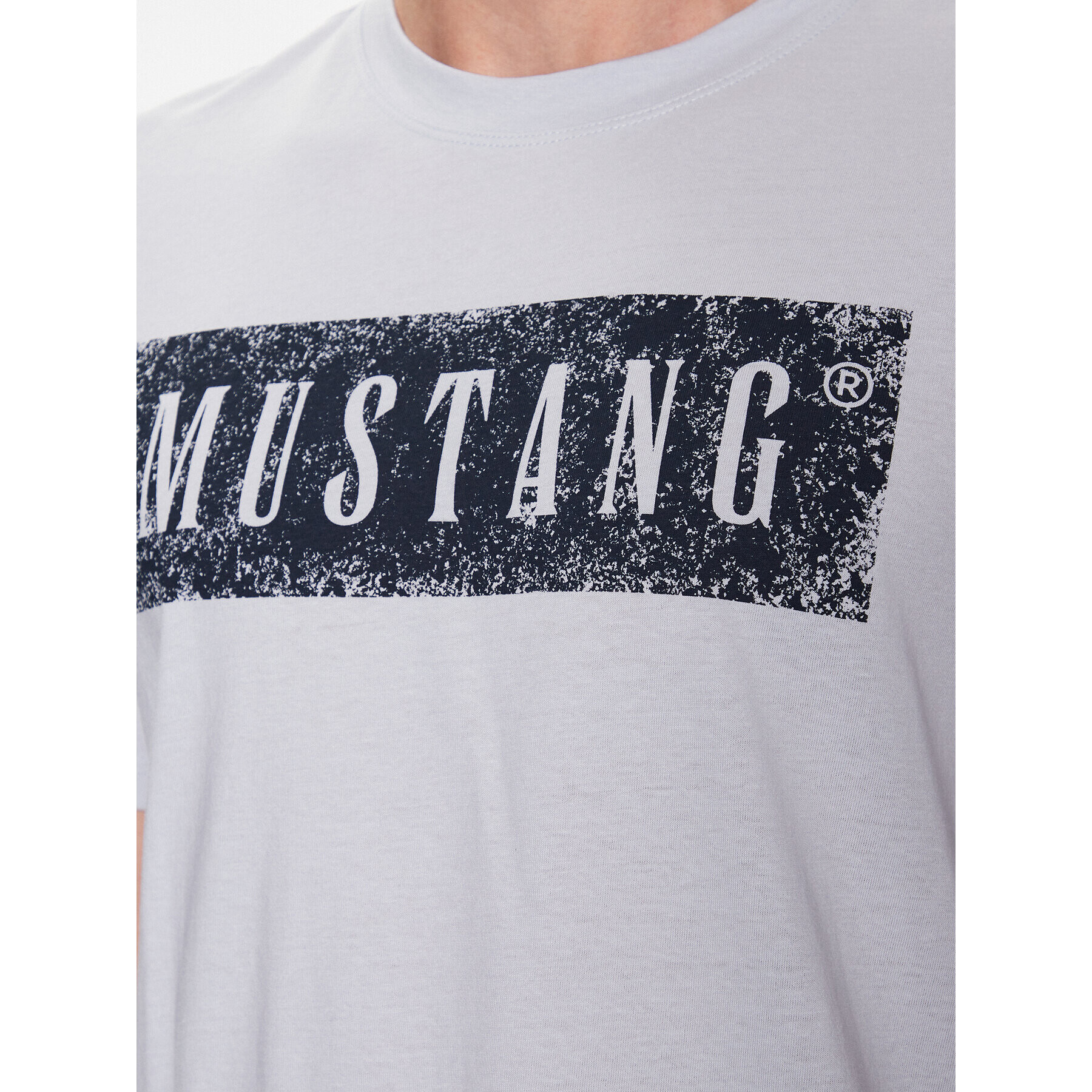 Mustang T-Shirt Alex 1013520 Modrá Regular Fit - Pepit.cz