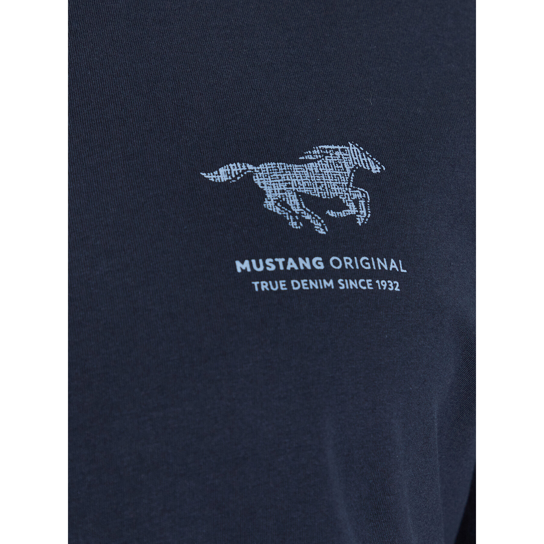 Mustang T-Shirt Alex 1013534 Tmavomodrá Regular Fit - Pepit.cz