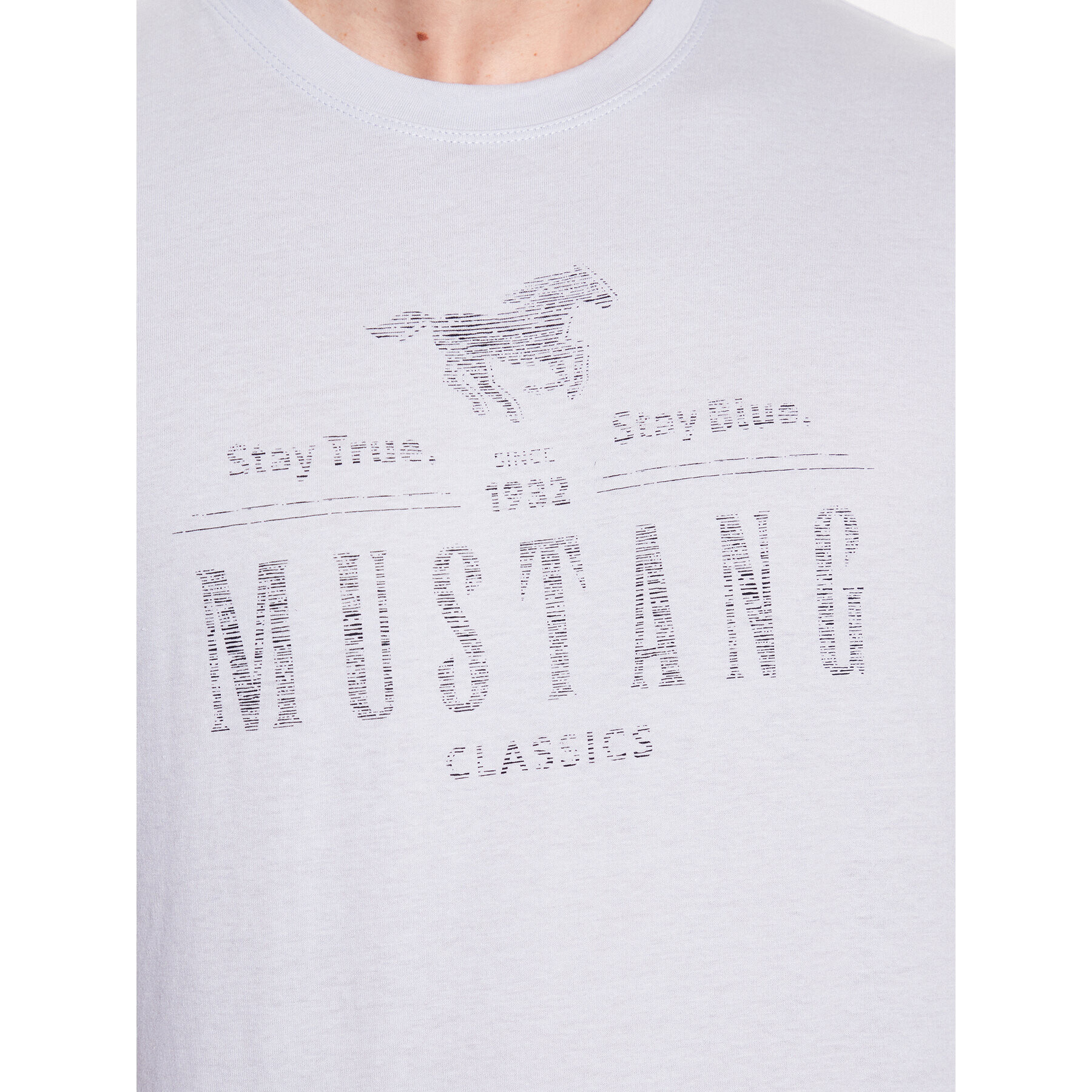 Mustang T-Shirt Alex C 1013536 Šedá Regular Fit - Pepit.cz