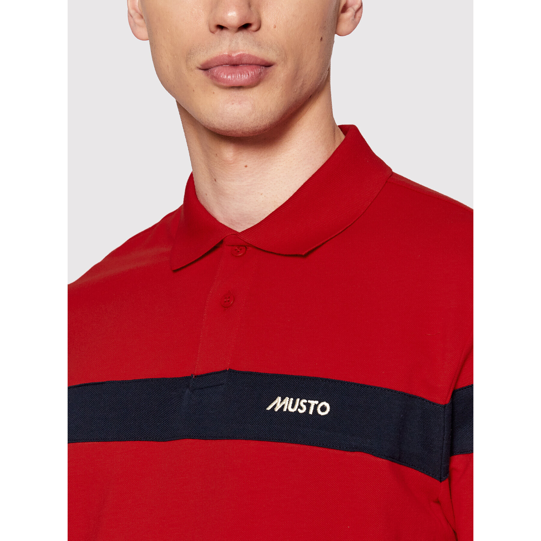 Musto Polokošile 82157 Červená Regular Fit - Pepit.cz