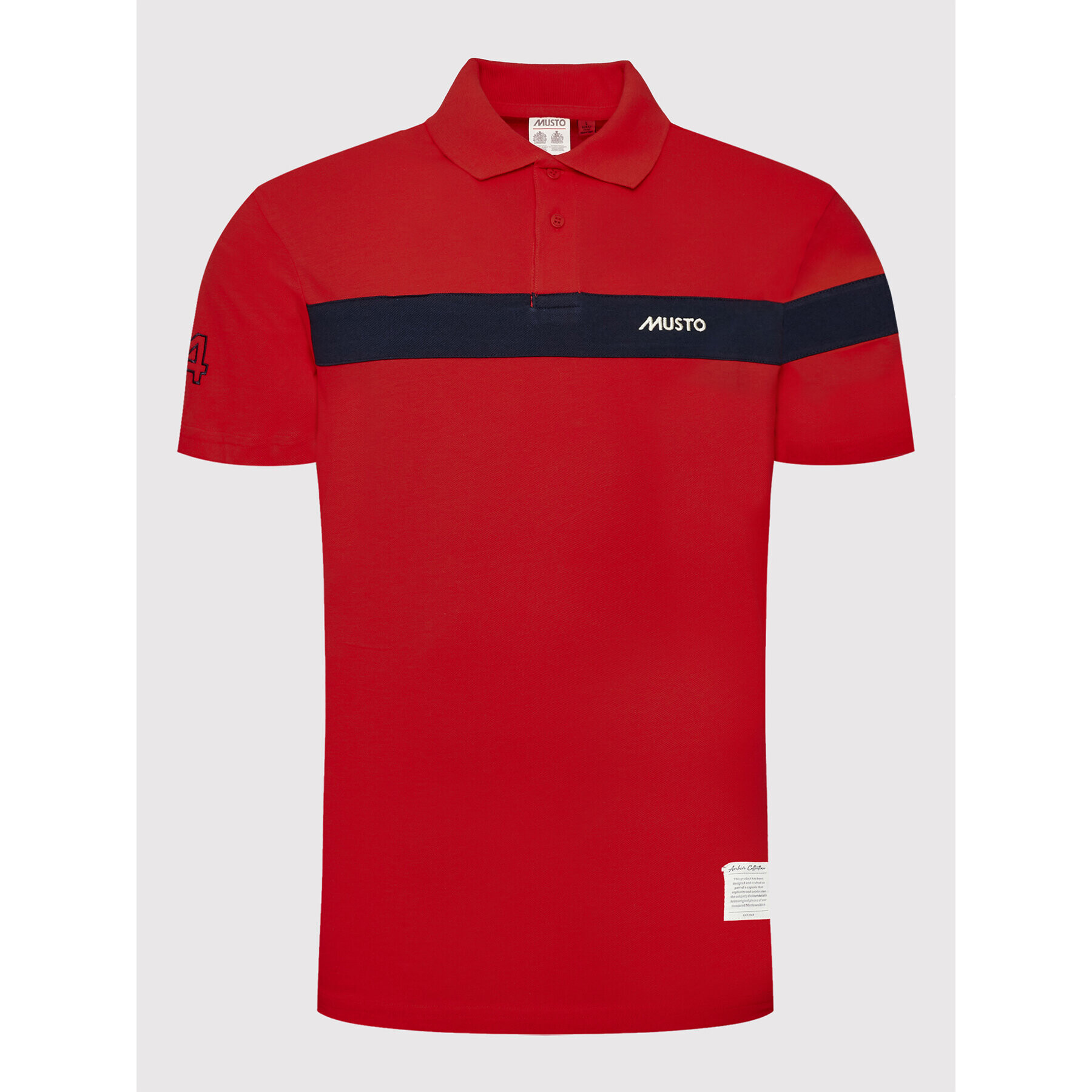 Musto Polokošile 82157 Červená Regular Fit - Pepit.cz