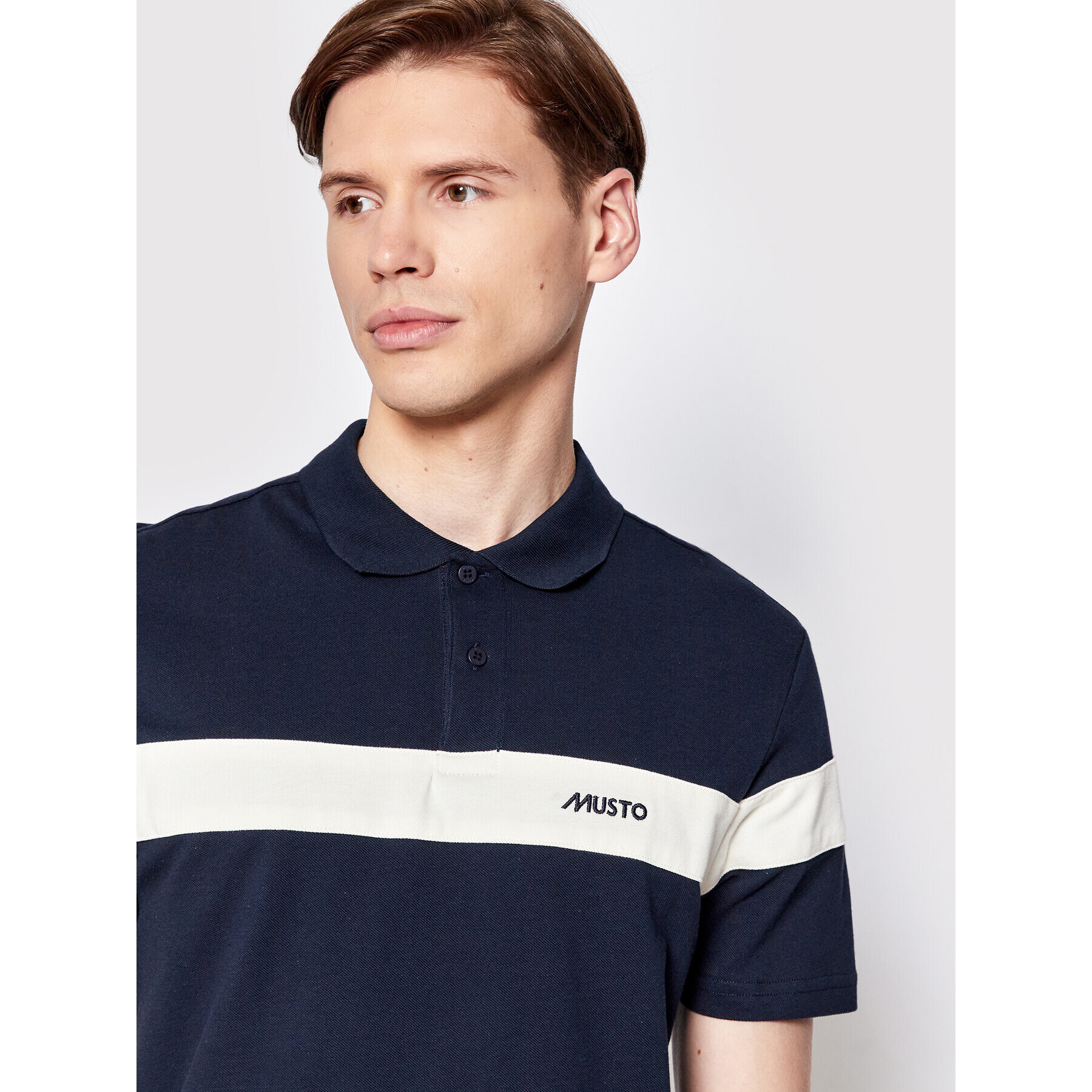 Musto Polokošile 82157 Tmavomodrá Regular Fit - Pepit.cz