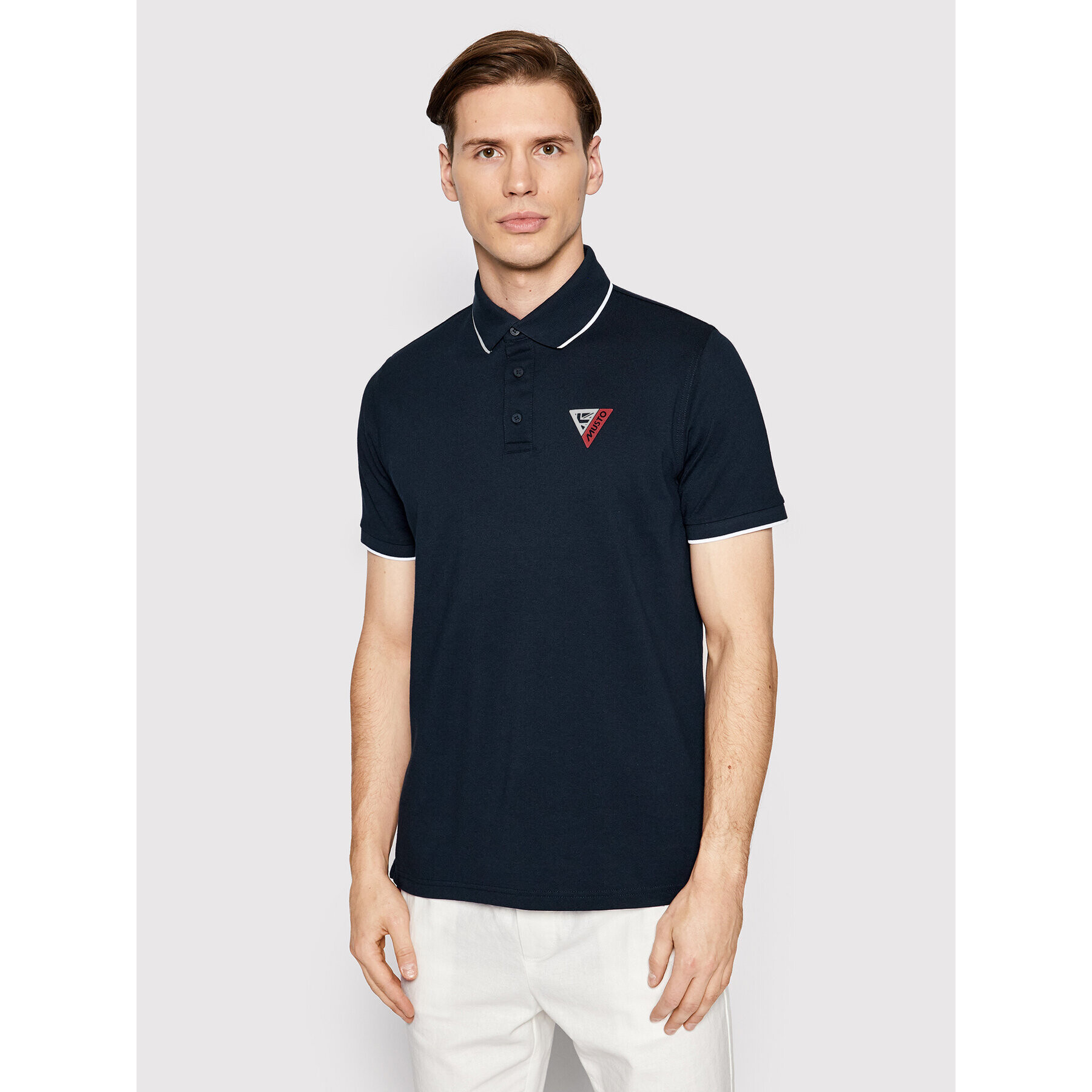 Musto Polokošile Sardinia 82323 Tmavomodrá Regular Fit - Pepit.cz