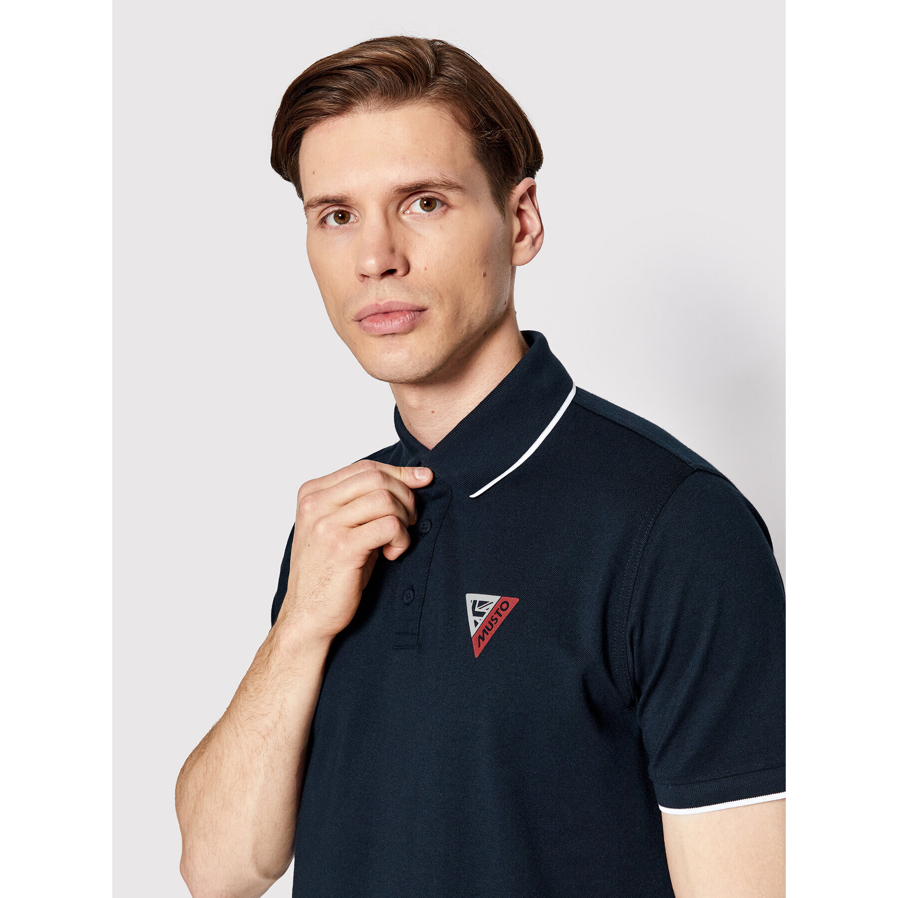 Musto Polokošile Sardinia 82323 Tmavomodrá Regular Fit - Pepit.cz