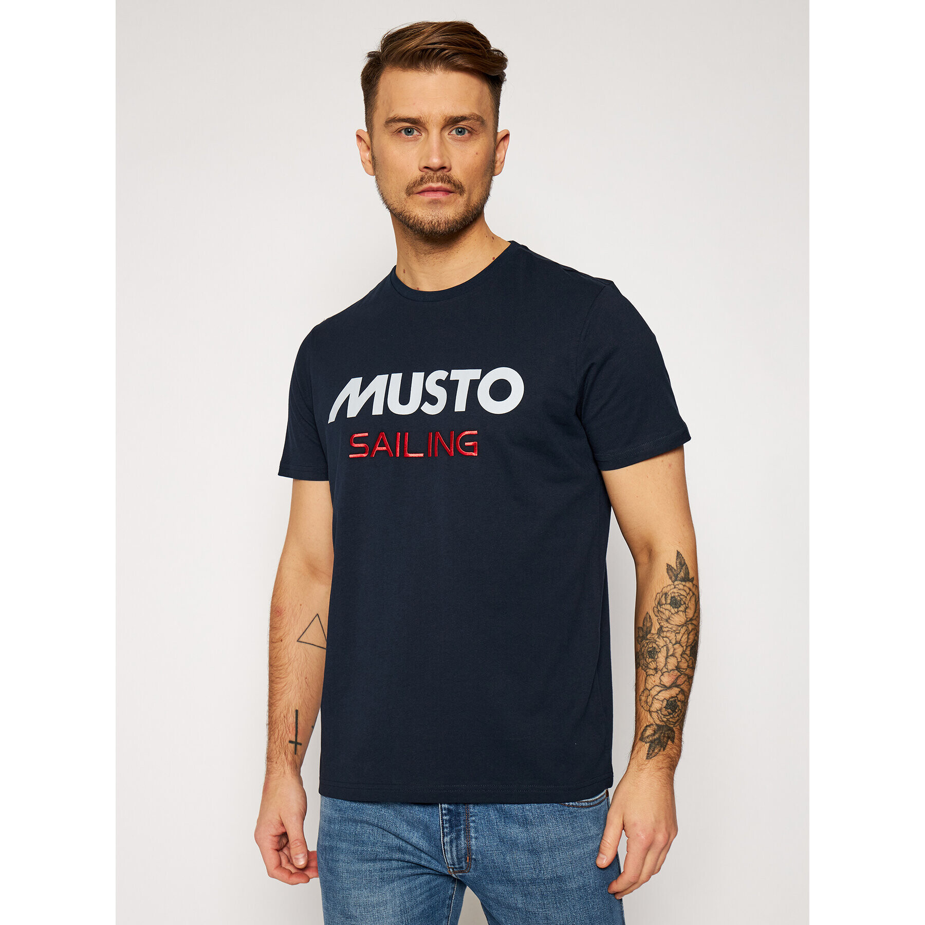 Musto T-Shirt 82020 Tmavomodrá Regular Fit - Pepit.cz