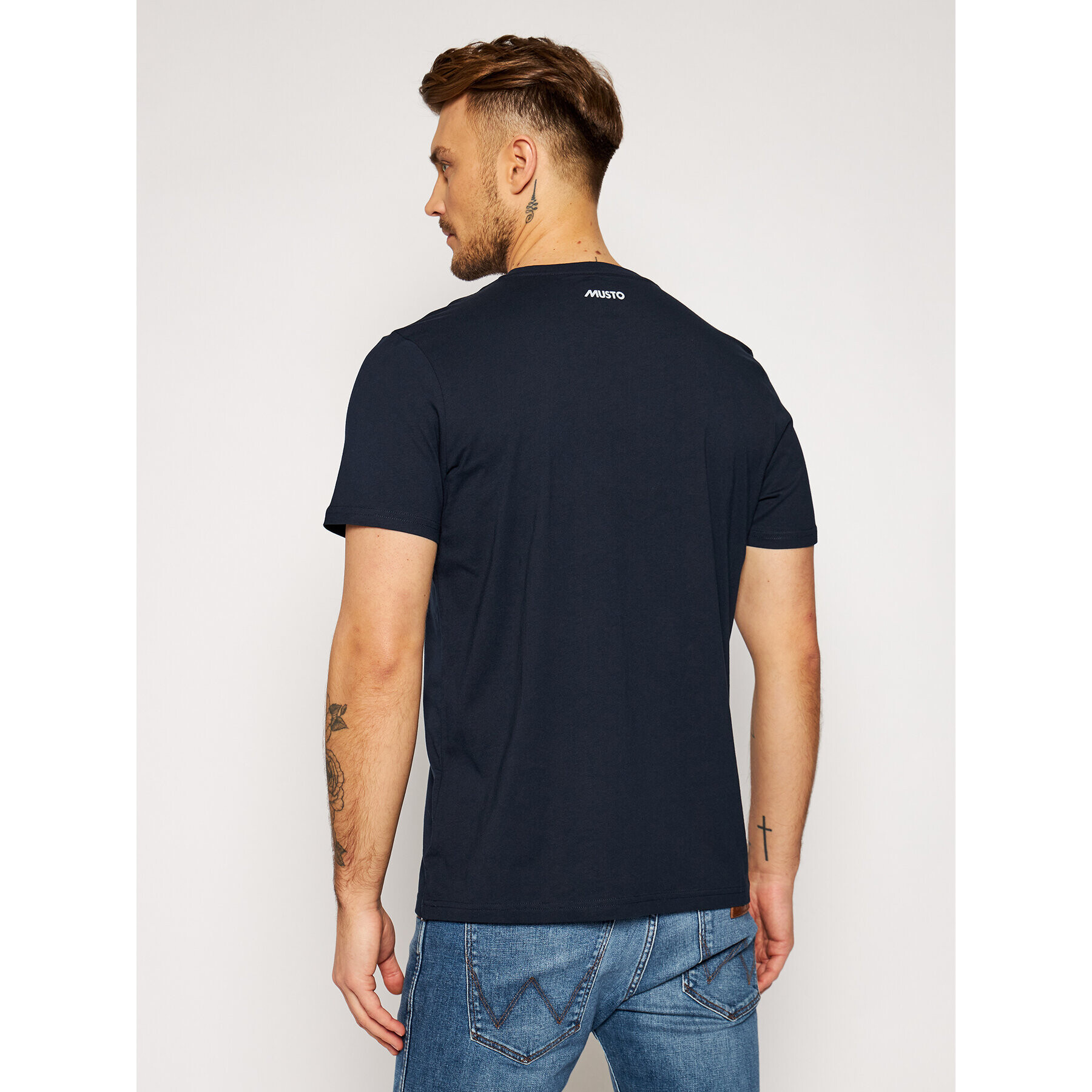 Musto T-Shirt 82020 Tmavomodrá Regular Fit - Pepit.cz