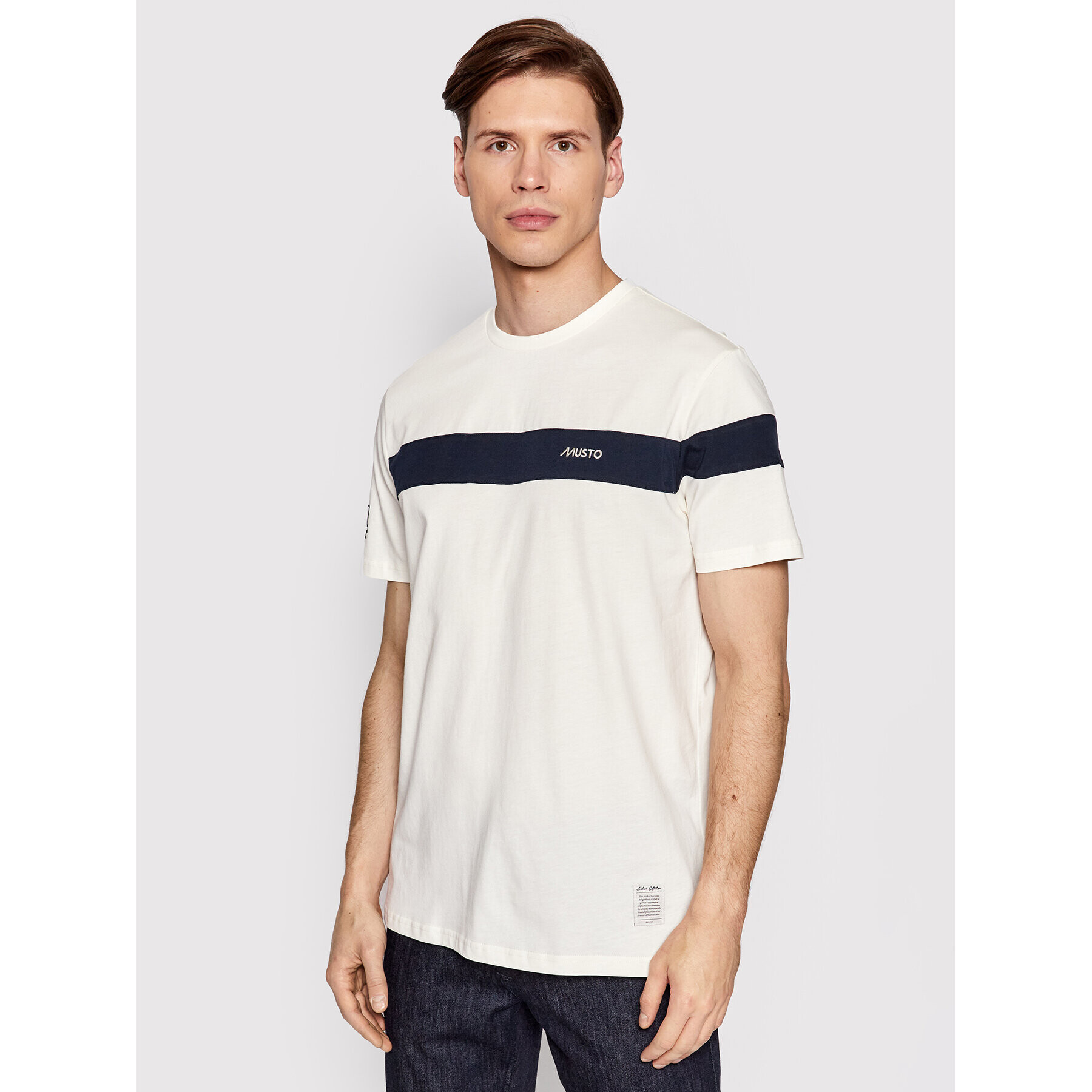 Musto T-Shirt 82158 Bílá Regular Fit - Pepit.cz