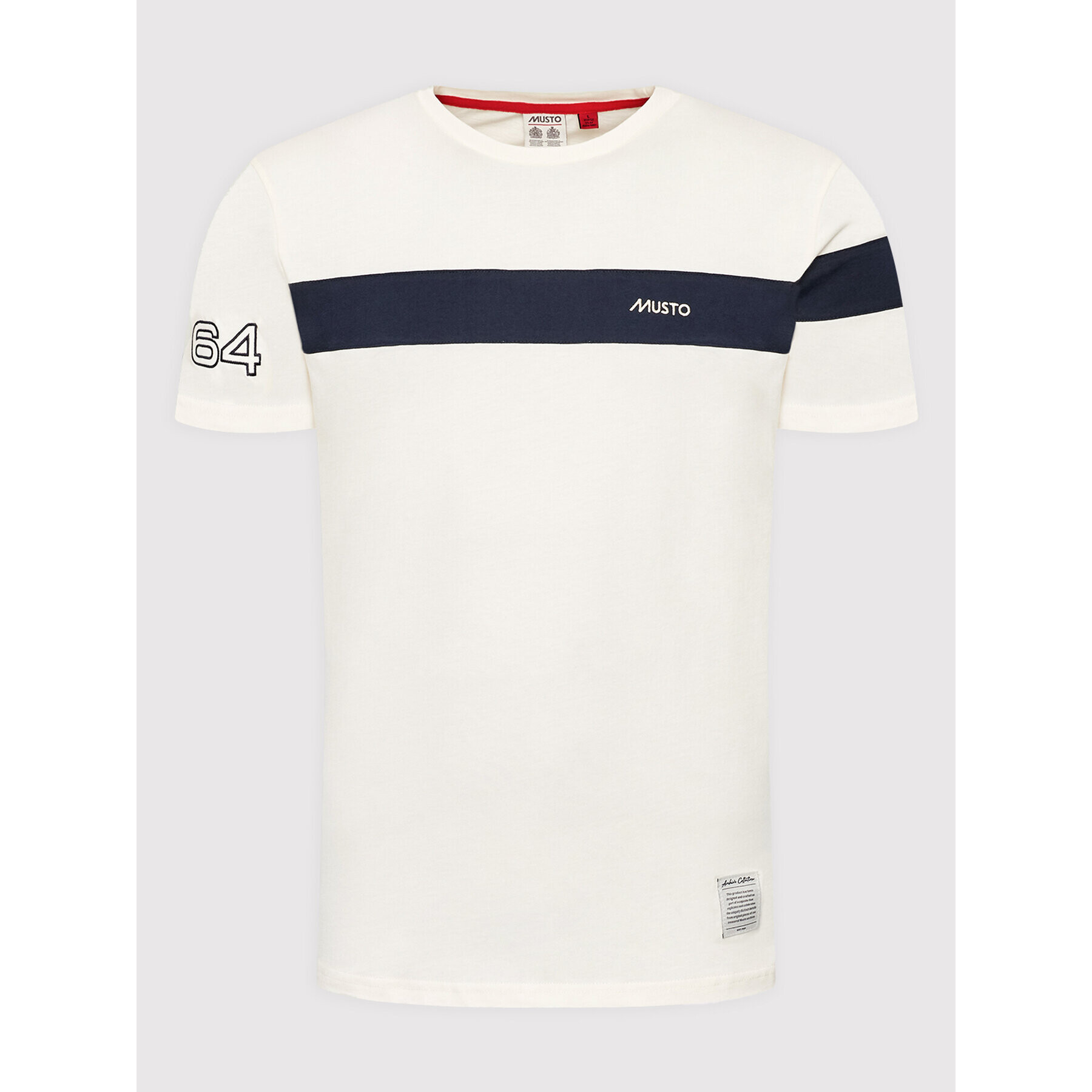 Musto T-Shirt 82158 Bílá Regular Fit - Pepit.cz