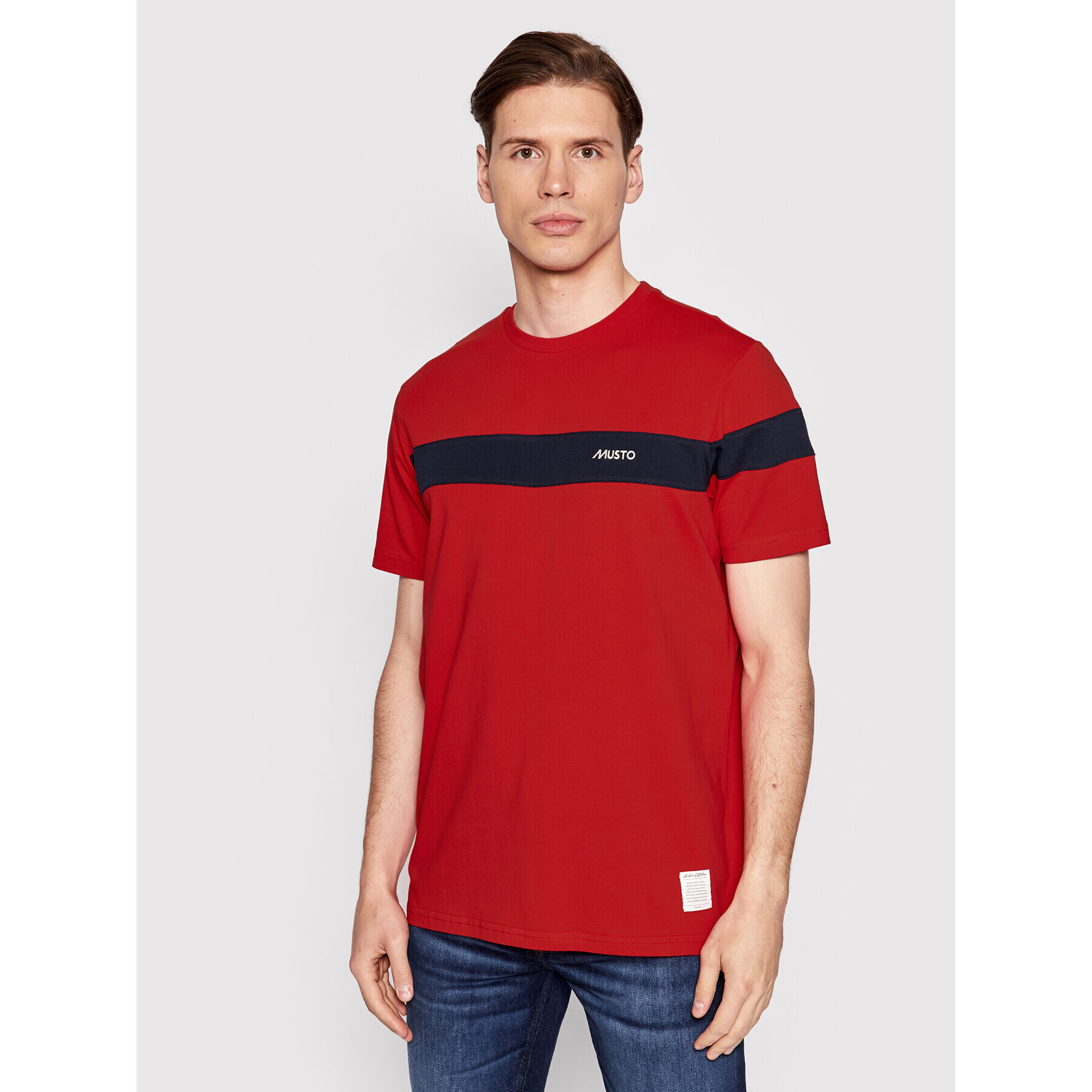 Musto T-Shirt 82158 Červená Regular Fit - Pepit.cz