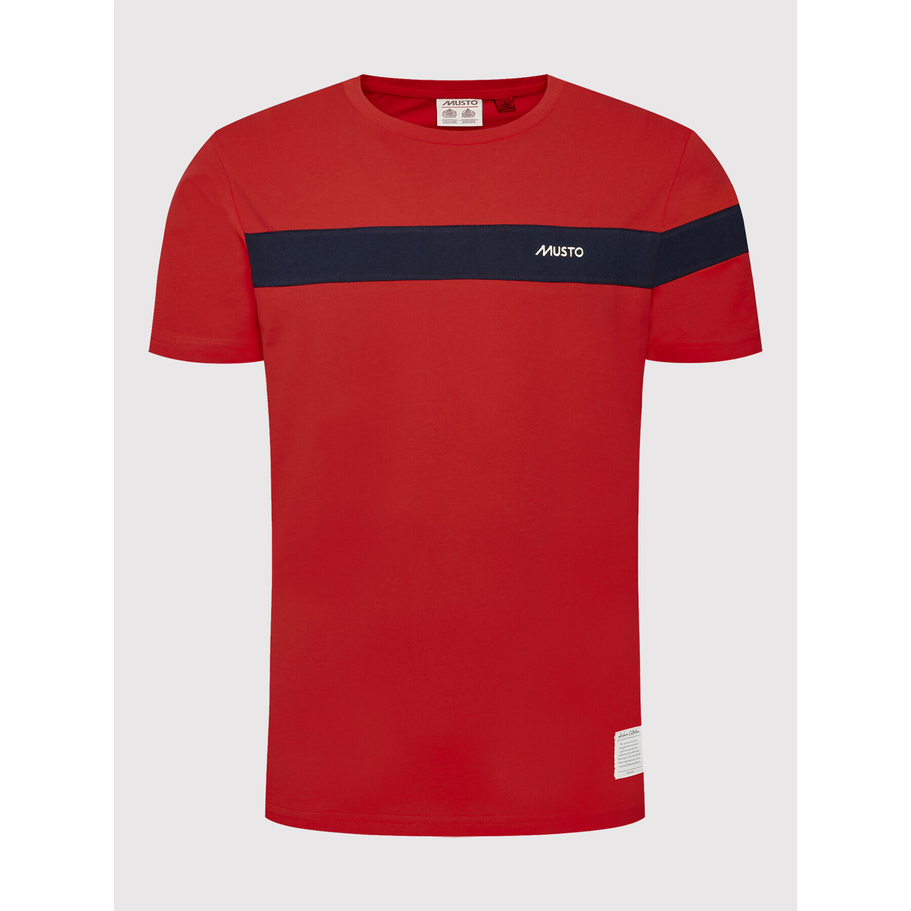 Musto T-Shirt 82158 Červená Regular Fit - Pepit.cz