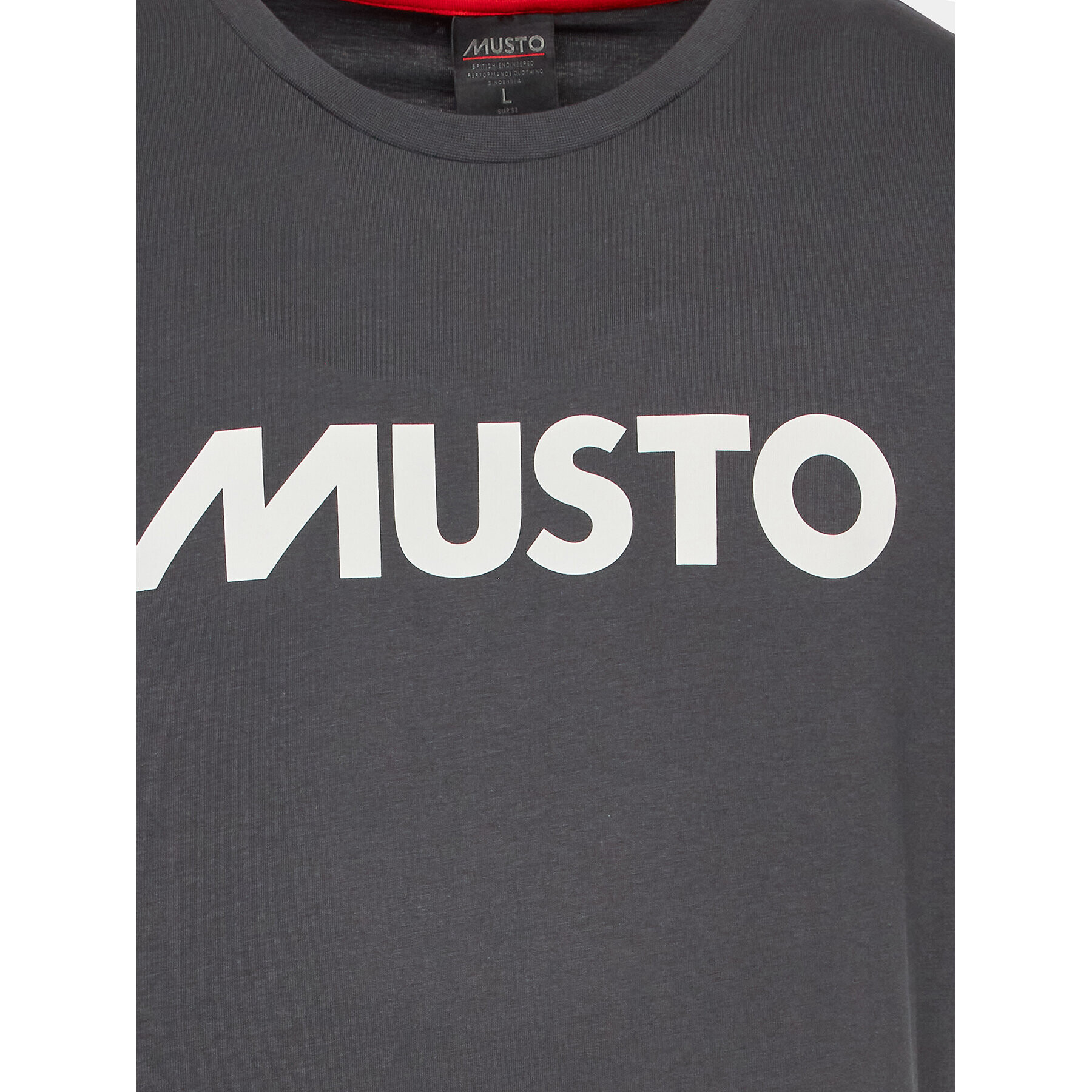 Musto T-Shirt Logo 82451 Šedá Regular Fit - Pepit.cz