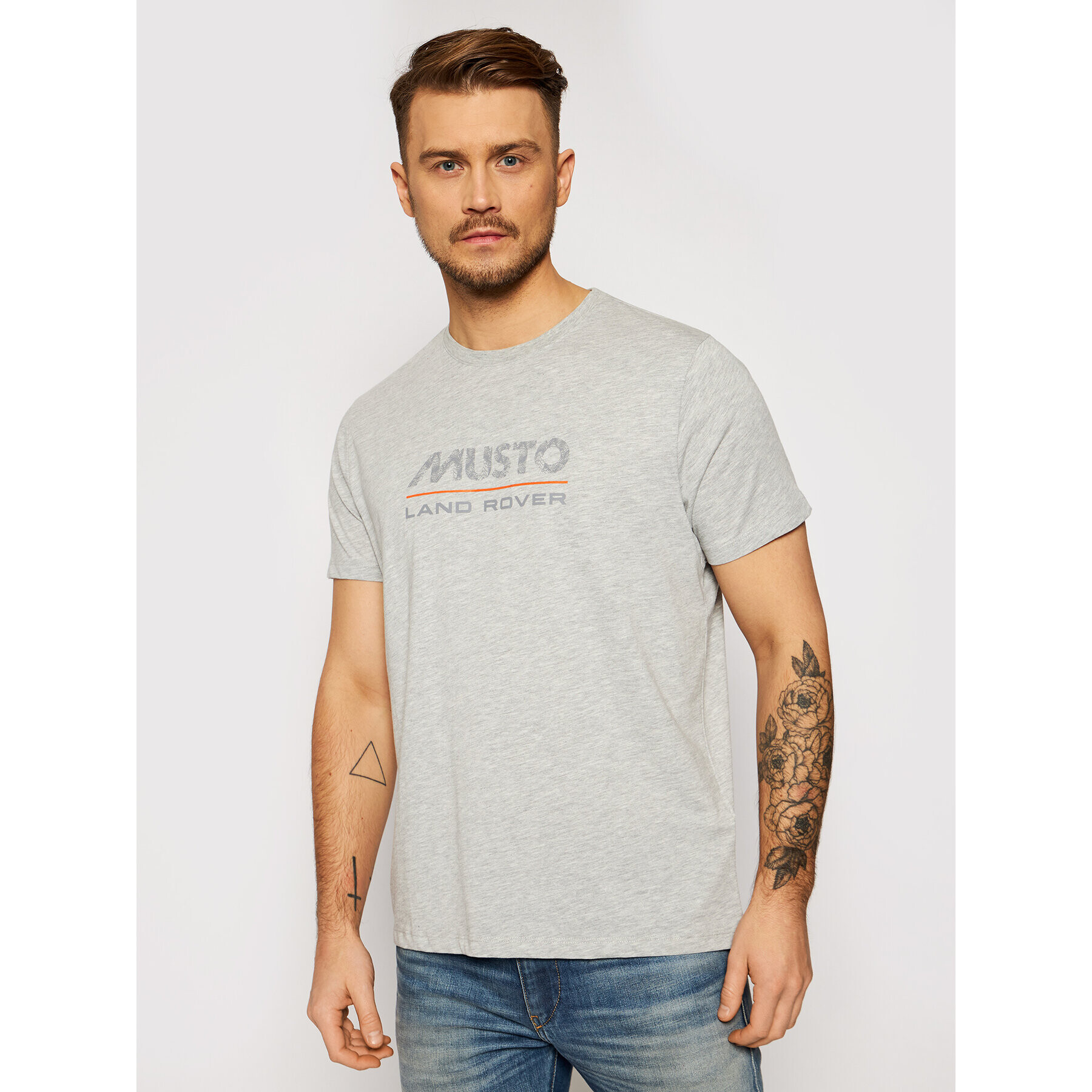 Musto T-Shirt Lr Logo 84008 Šedá Regular Fit - Pepit.cz