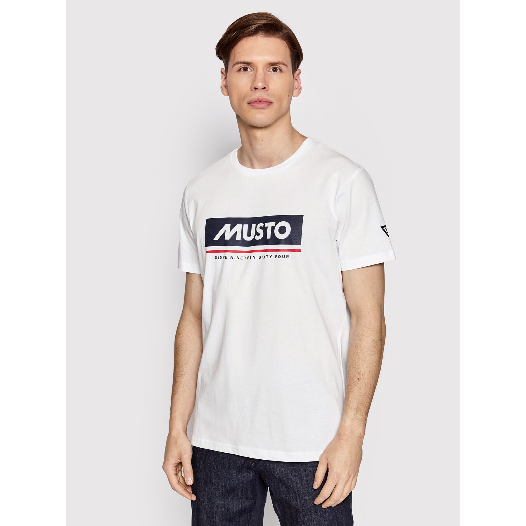 Musto T-Shirt Marina 82198 Bílá Regular Fit - Pepit.cz