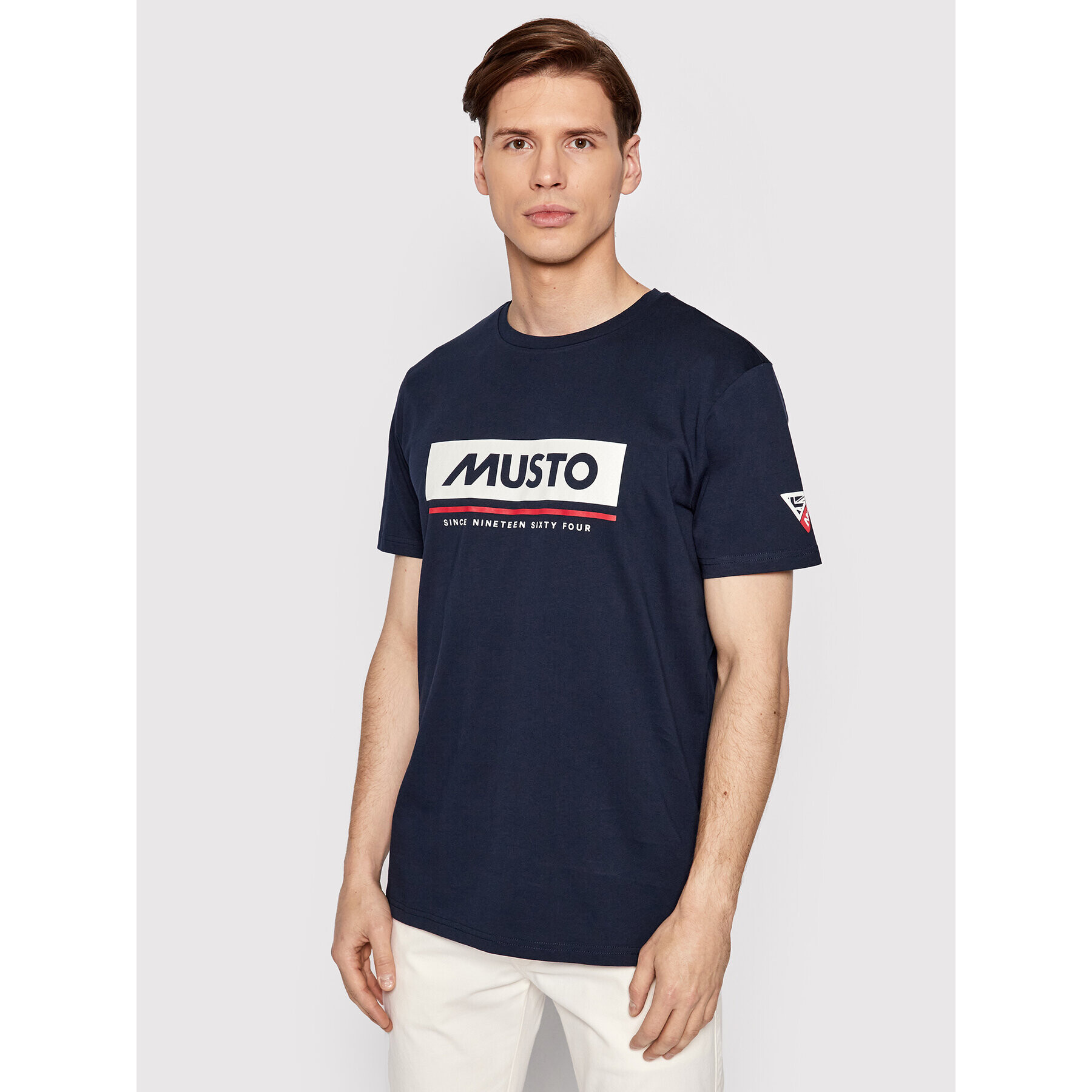 Musto T-Shirt Marina 82198 Tmavomodrá Regular Fit - Pepit.cz