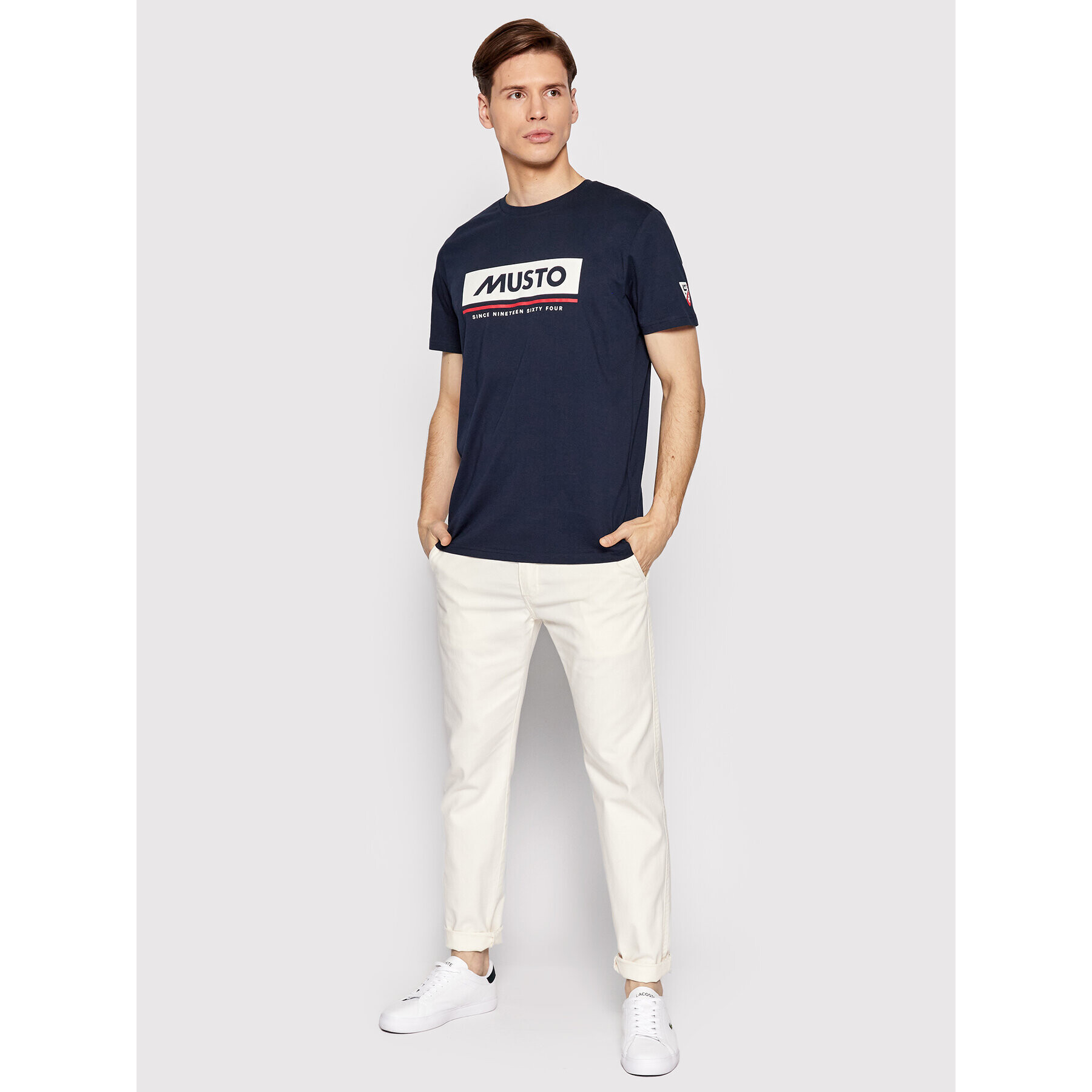 Musto T-Shirt Marina 82198 Tmavomodrá Regular Fit - Pepit.cz