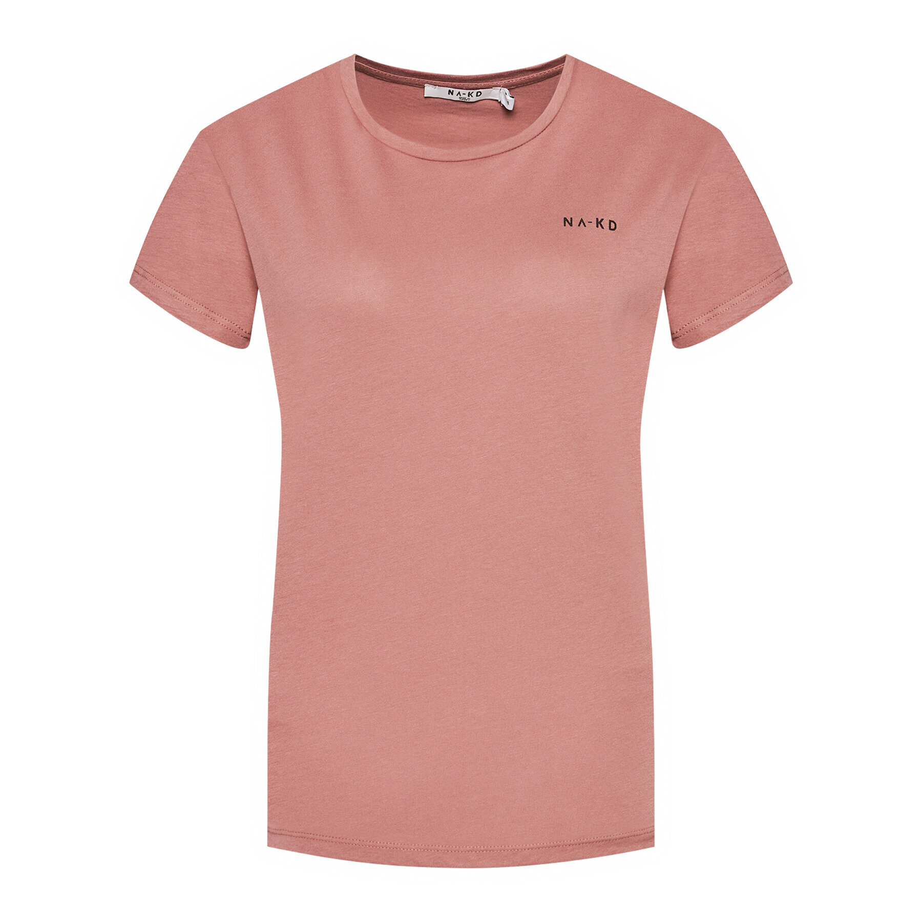 NA-KD T-Shirt Basic Logo 1044-000097-0176-003 Růžová Loose Fit - Pepit.cz