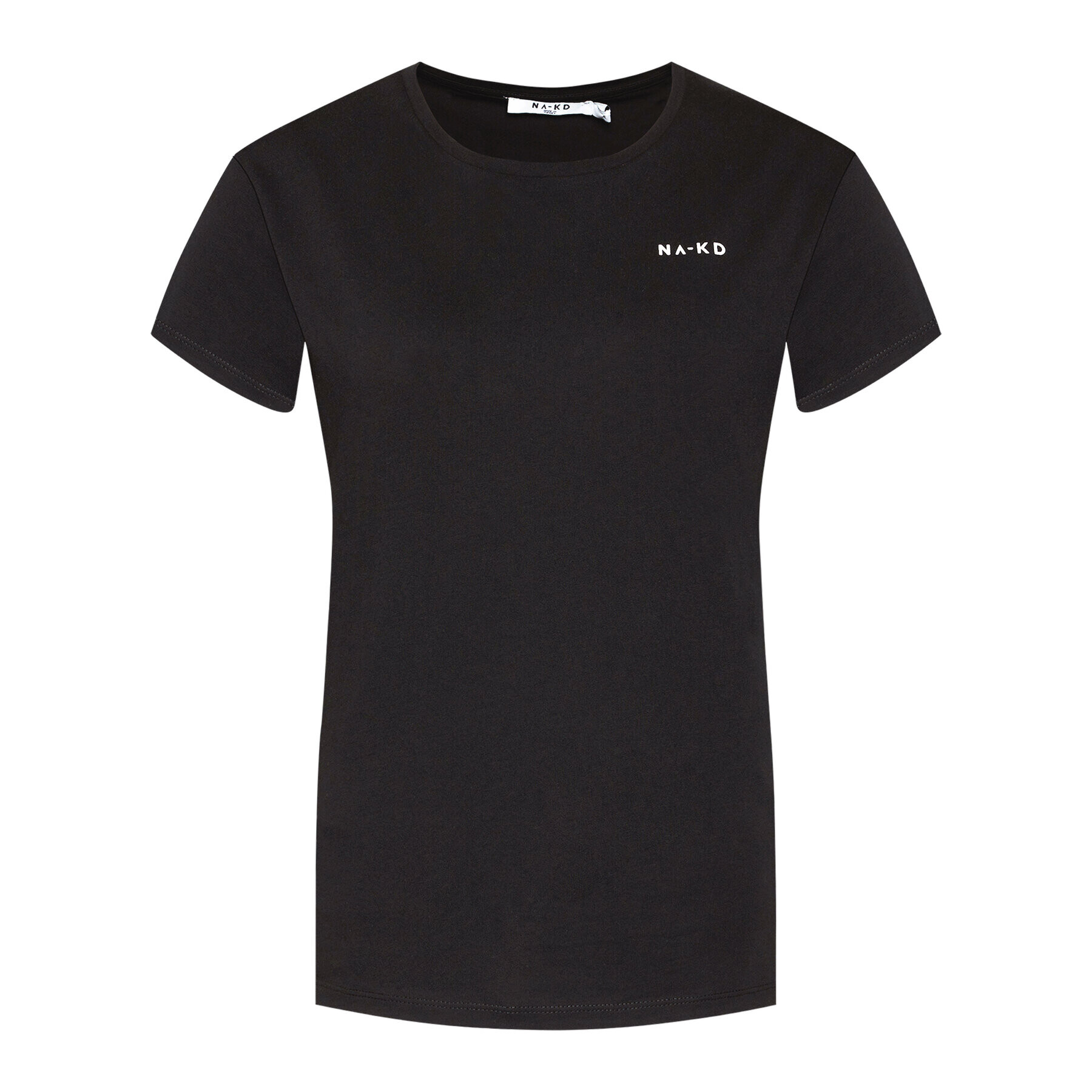 NA-KD T-Shirt Basic Logo Tee 1044-000097-0002-003 Černá Loose Fit - Pepit.cz