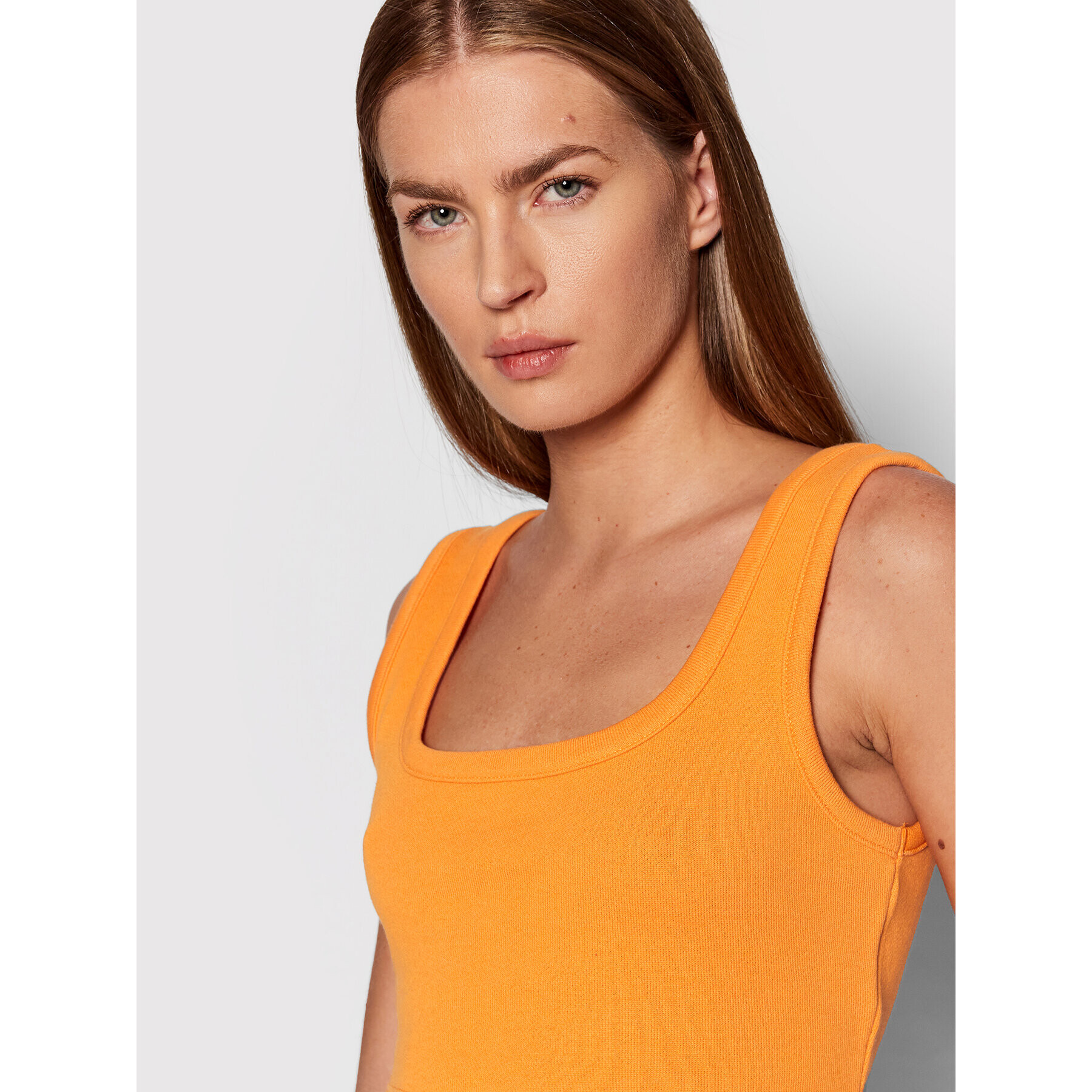 NA-KD Top 1018-007519-0261-003 Oranžová Slim Fit - Pepit.cz