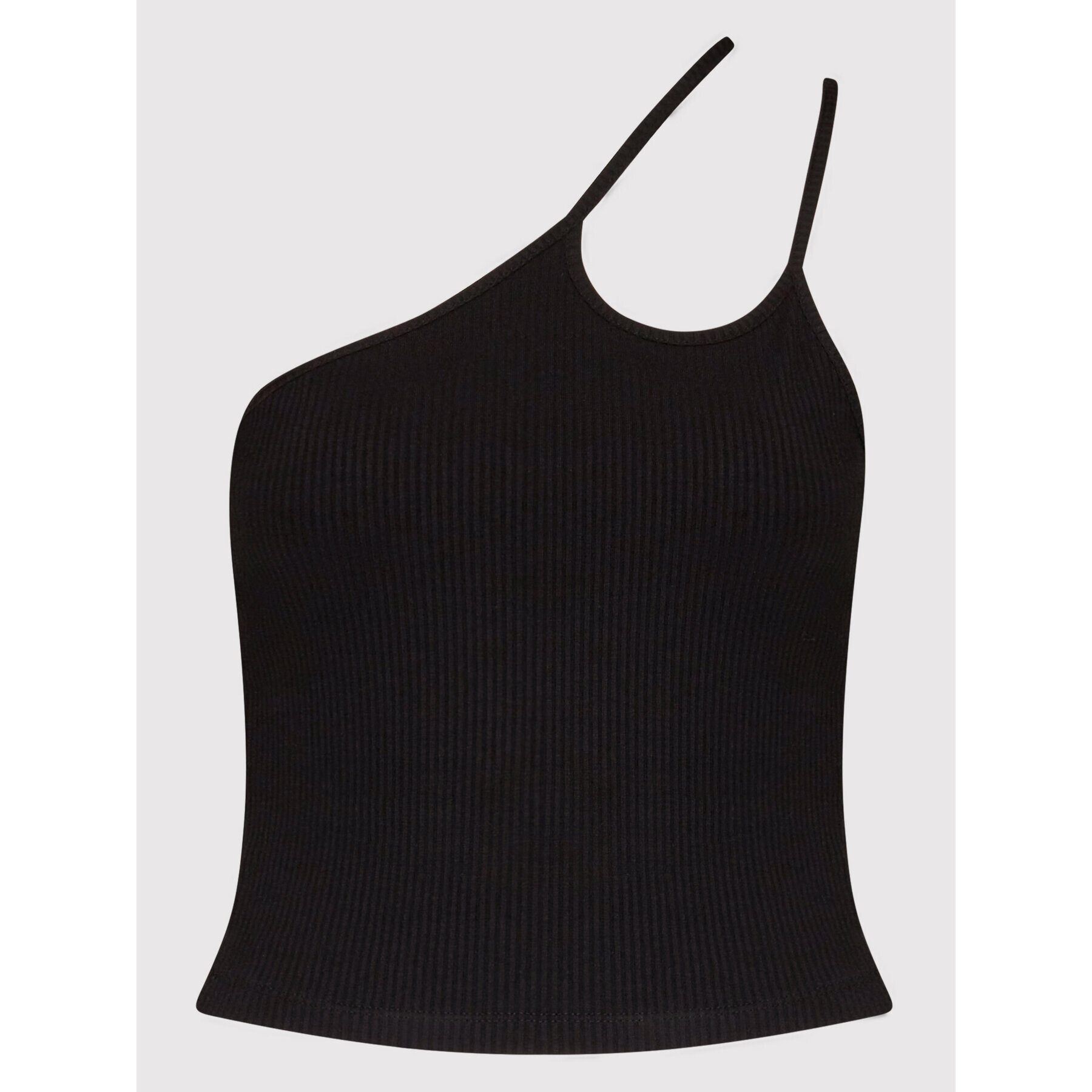 NA-KD Top Ribbed 1018-008316-0002-003 Černá Regular Fit - Pepit.cz