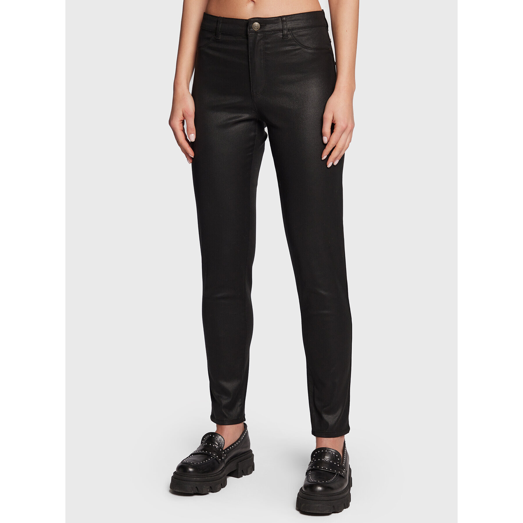 NAF NAF Jeansy Fcoaty THNP5 Černá Skinny Fit - Pepit.cz