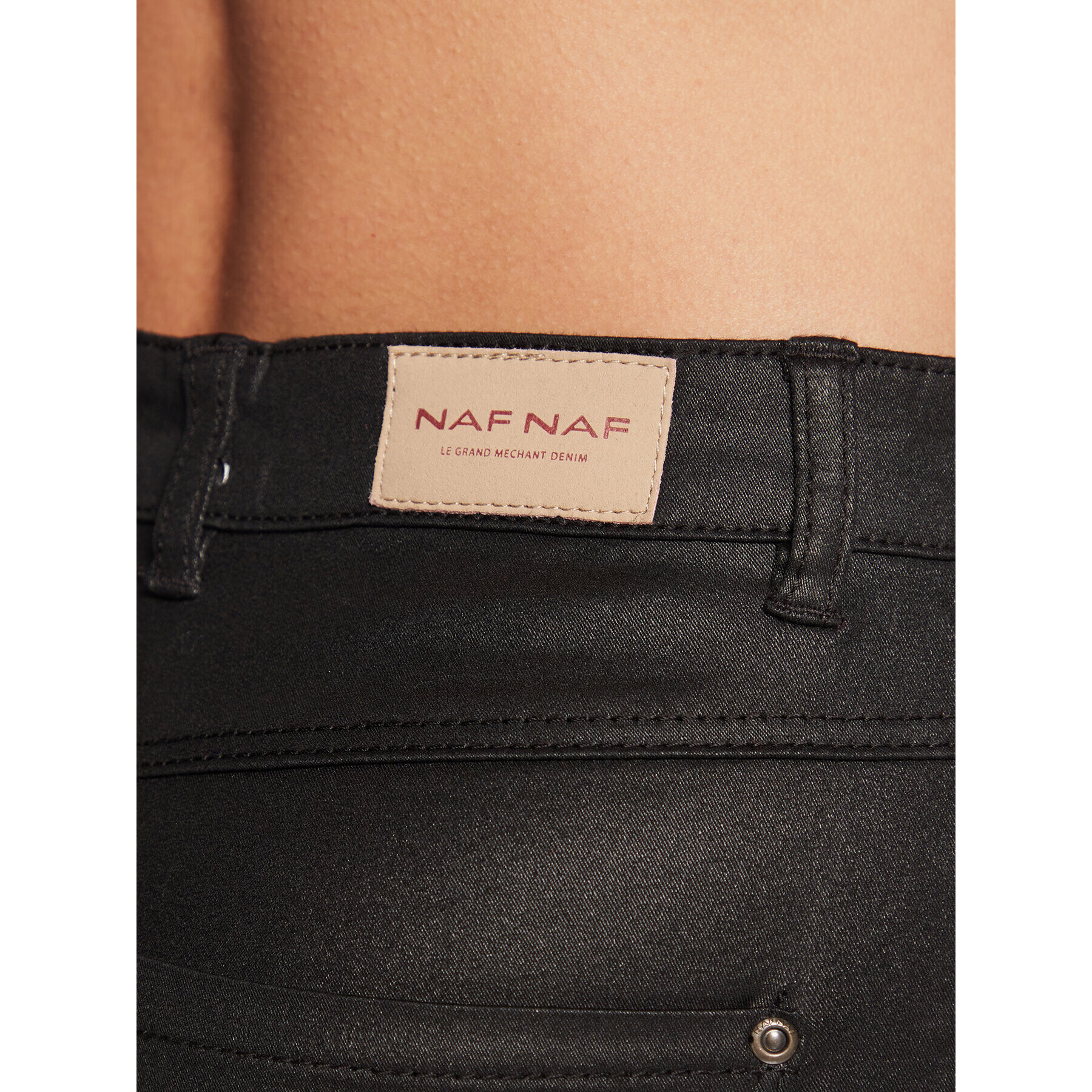 NAF NAF Jeansy Fcoaty THNP5 Černá Skinny Fit - Pepit.cz