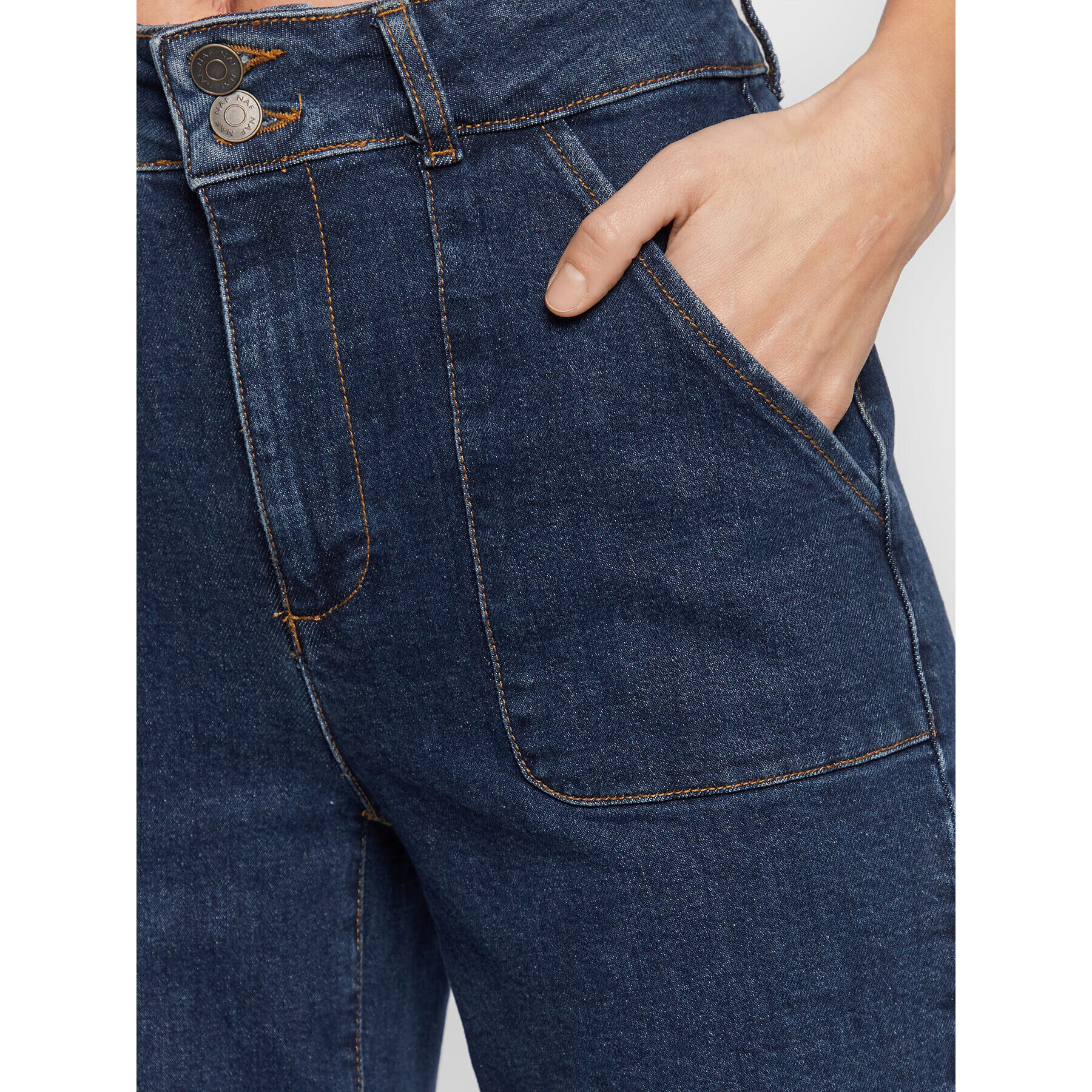 NAF NAF Jeansy Giffina THNP16 Tmavomodrá Regular Fit - Pepit.cz