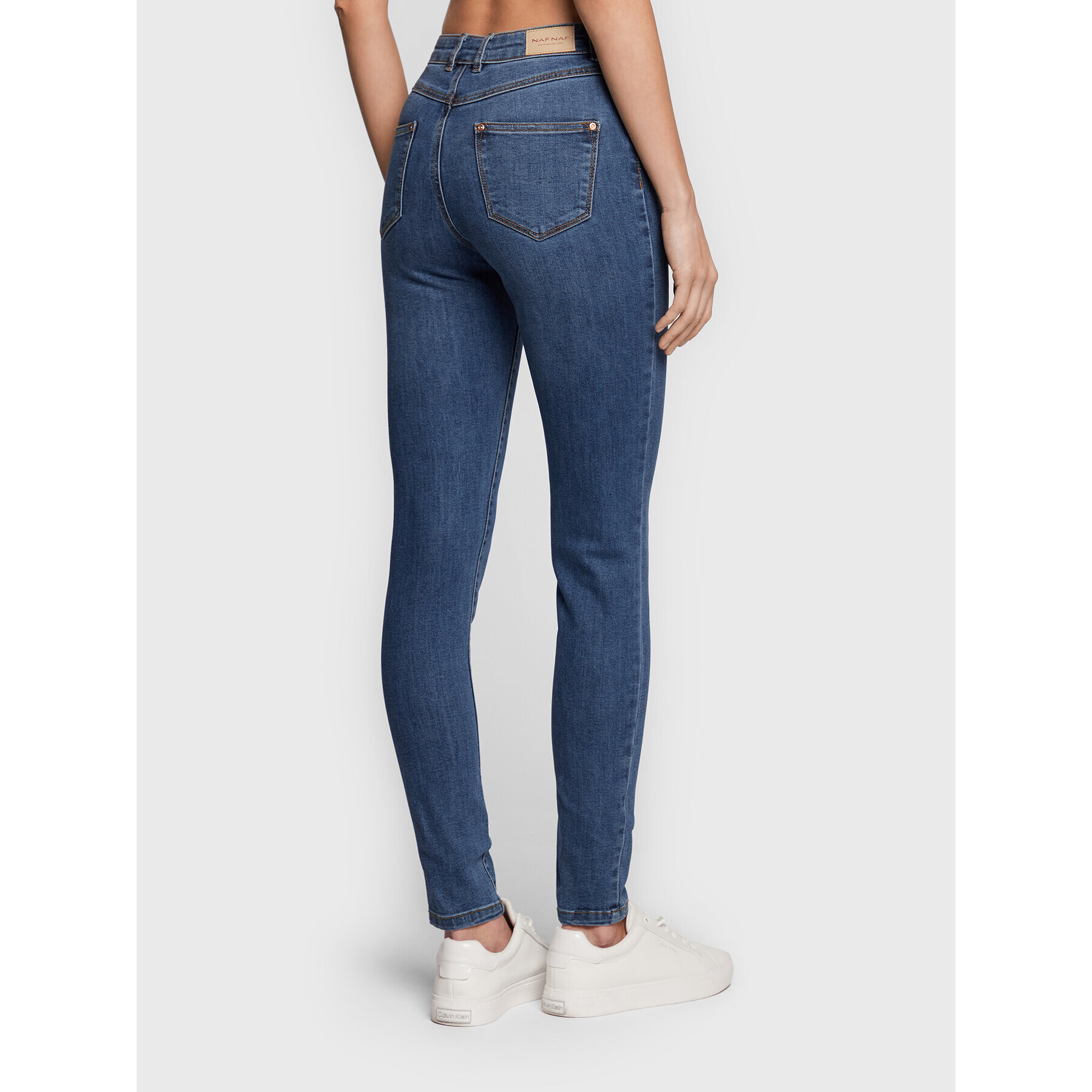 NAF NAF Jeansy Gpower THNP1 Modrá Skinny Fit - Pepit.cz