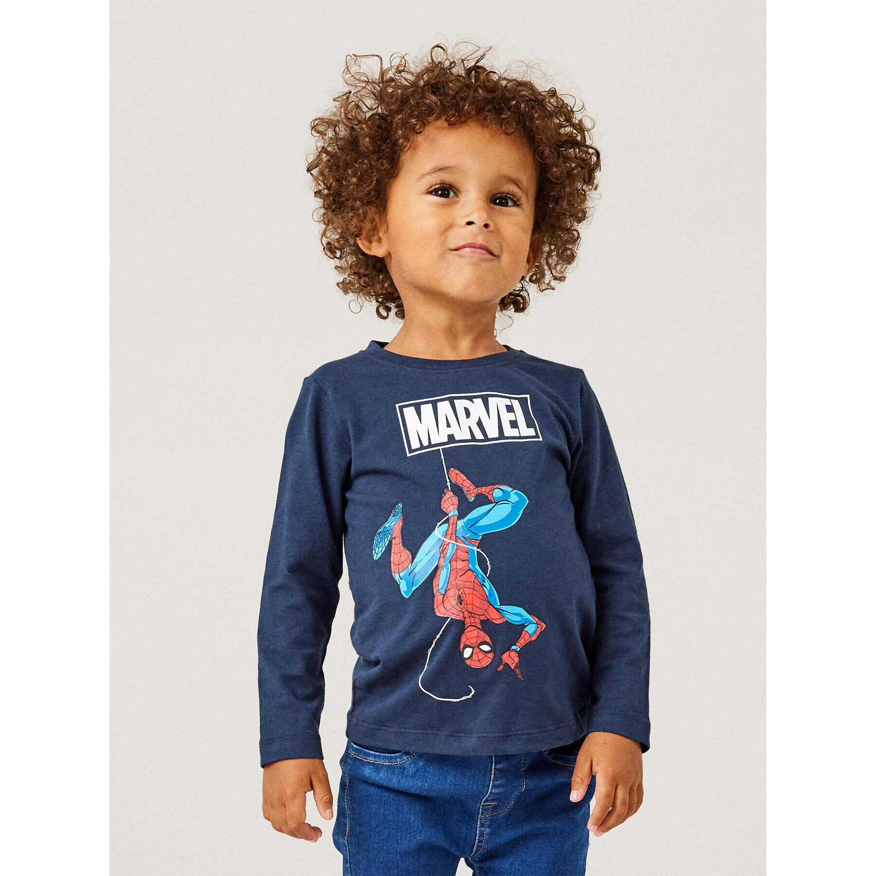 NAME IT Halenka MARVEL 13213069 Tmavomodrá Regular Fit - Pepit.cz