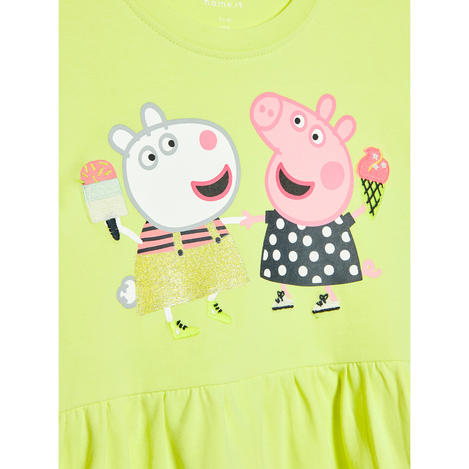 NAME IT Každodenní šaty PEPPA PIG 13201306 Žlutá Regular Fit - Pepit.cz