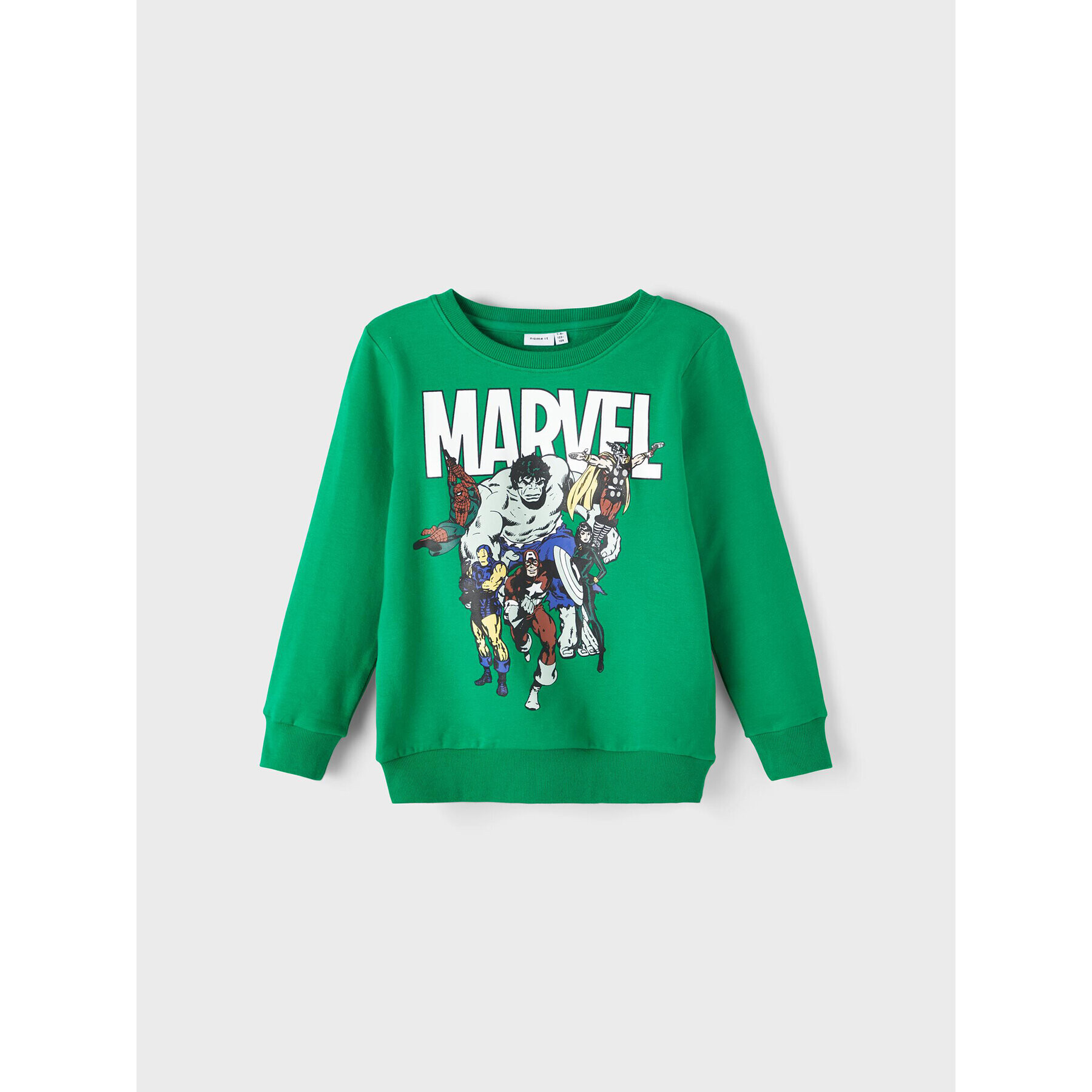 NAME IT Mikina MARVEL 13210831 Zelená Regular Fit - Pepit.cz