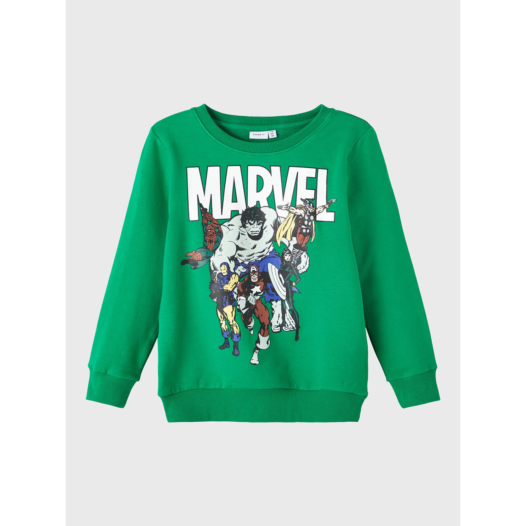 NAME IT Mikina MARVEL 13210831 Zelená Regular Fit - Pepit.cz