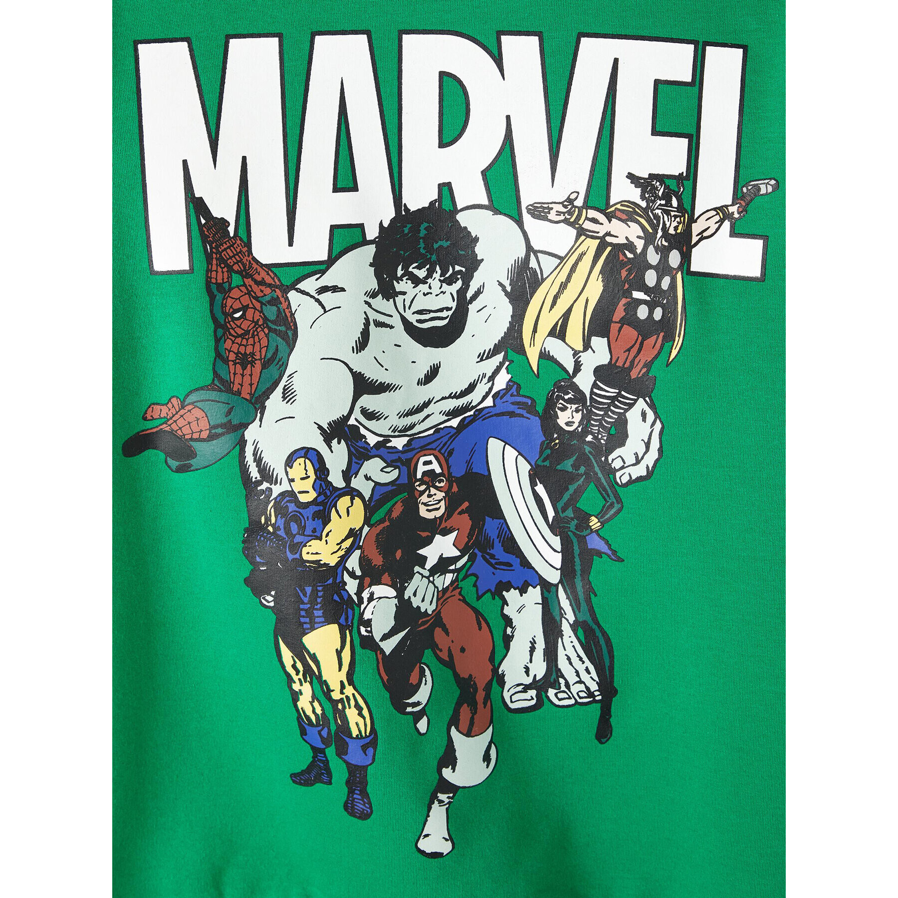 NAME IT Mikina MARVEL 13210831 Zelená Regular Fit - Pepit.cz