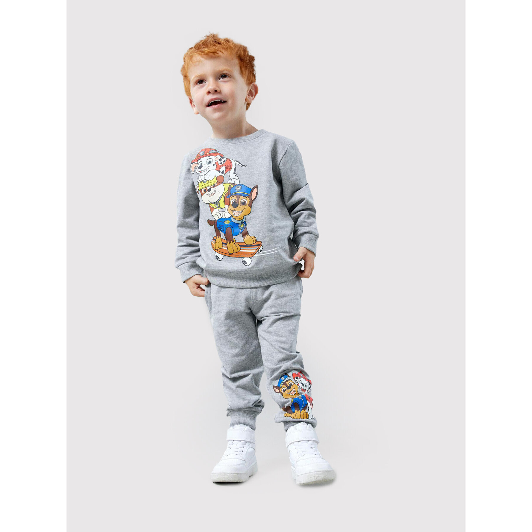 NAME IT Mikina PAW PATROL 13205312 Šedá Regular Fit - Pepit.cz