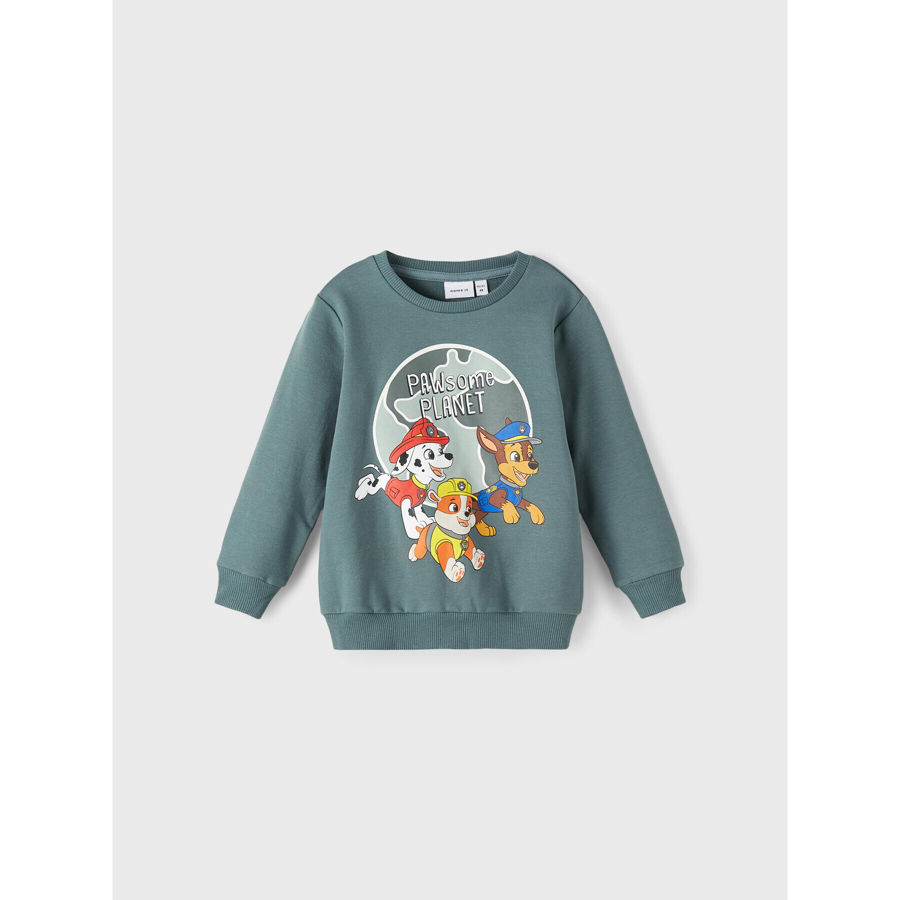 NAME IT Mikina PAW PATROL 13208021 Zelená Regular Fit - Pepit.cz