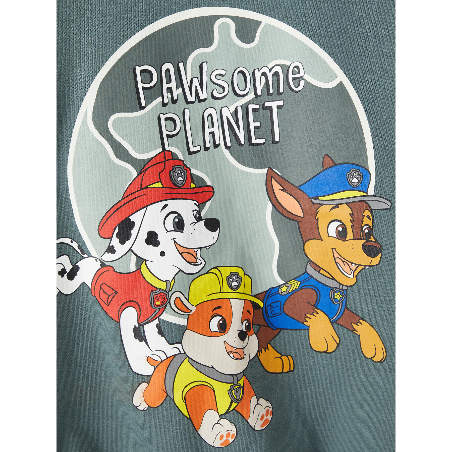 NAME IT Mikina PAW PATROL 13208021 Zelená Regular Fit - Pepit.cz