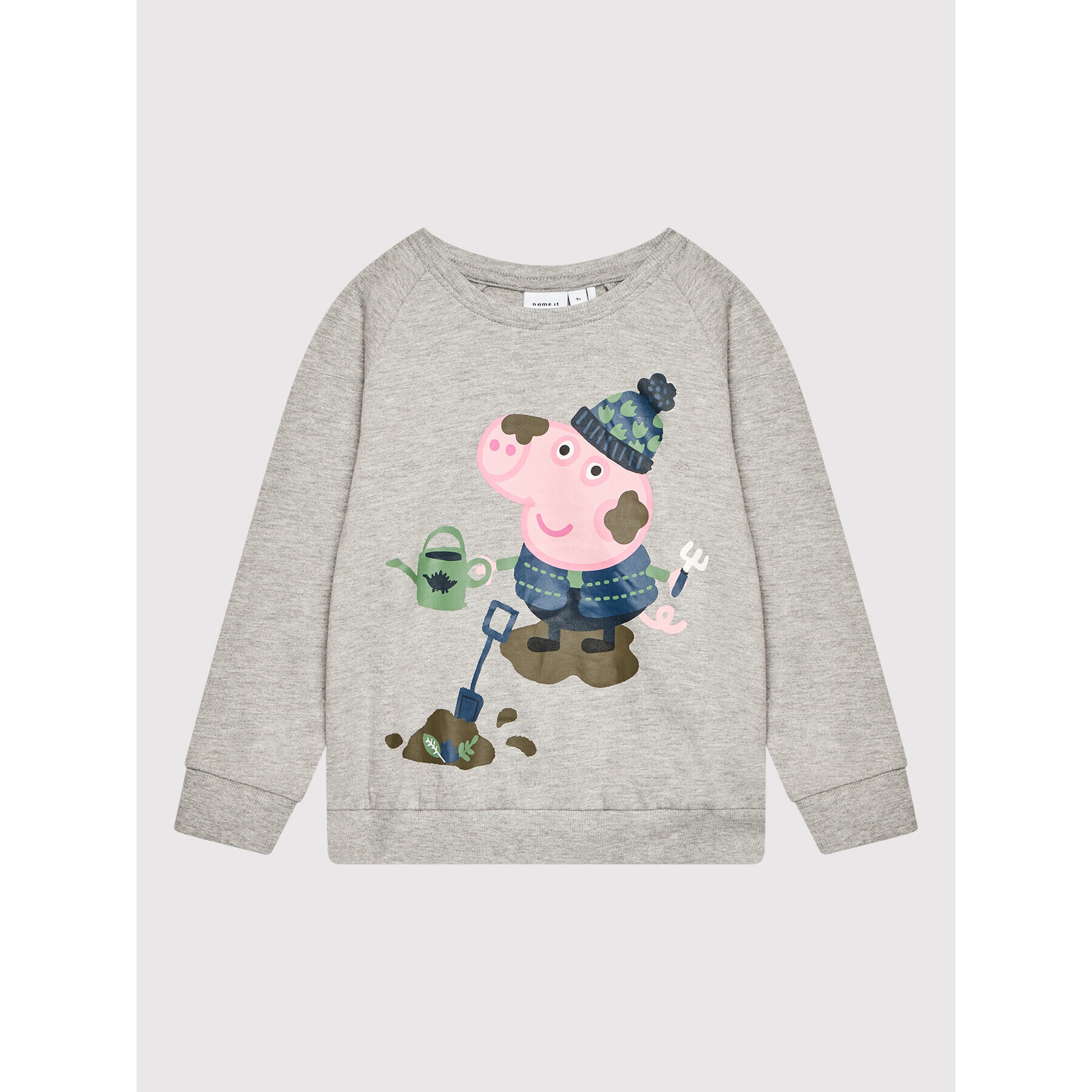 NAME IT Mikina PEPPA PIG 13198881 Šedá Regular Fit - Pepit.cz