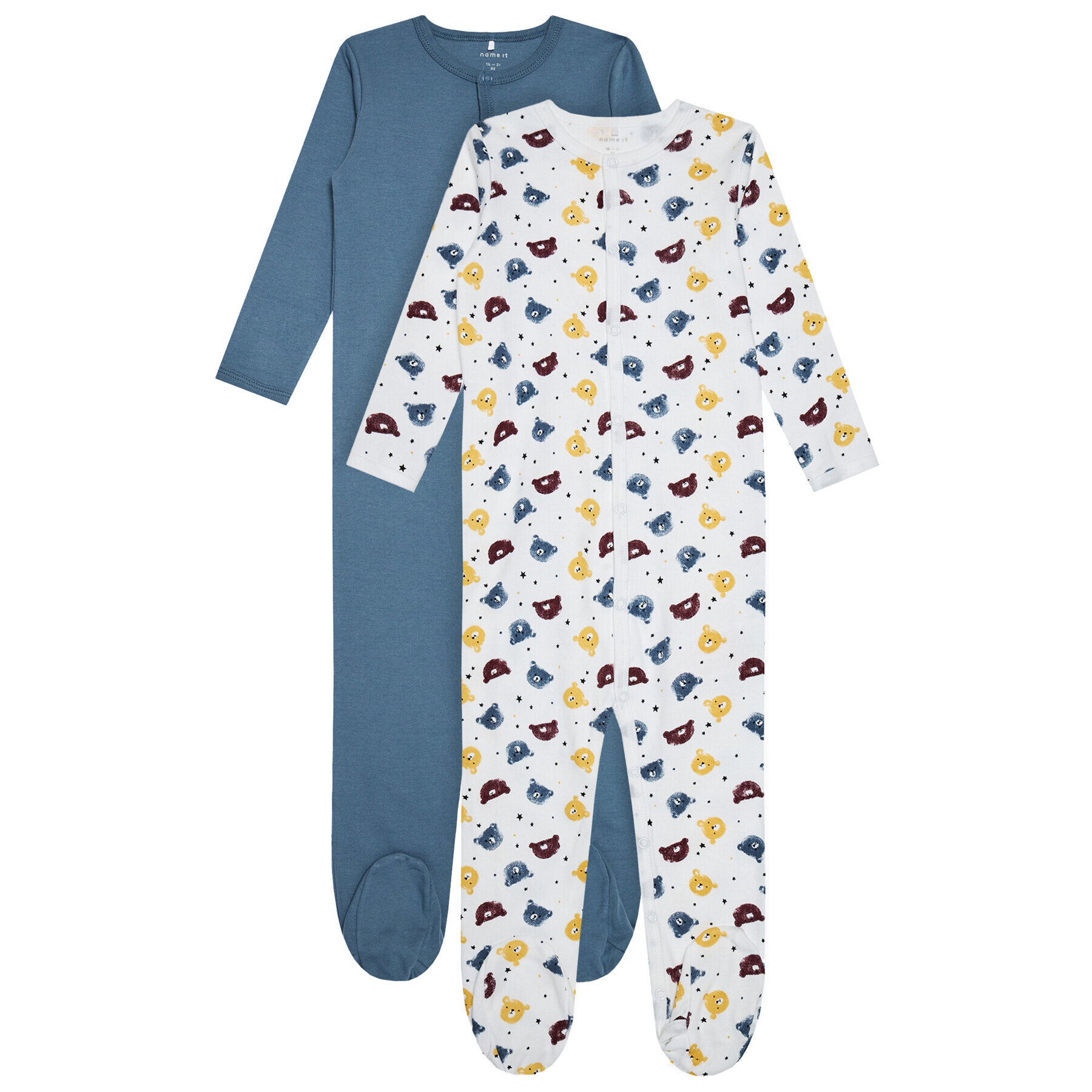 NAME IT Souprava 2 kusů dupaček Nightsuit 13182197 Modrá Regular Fit - Pepit.cz