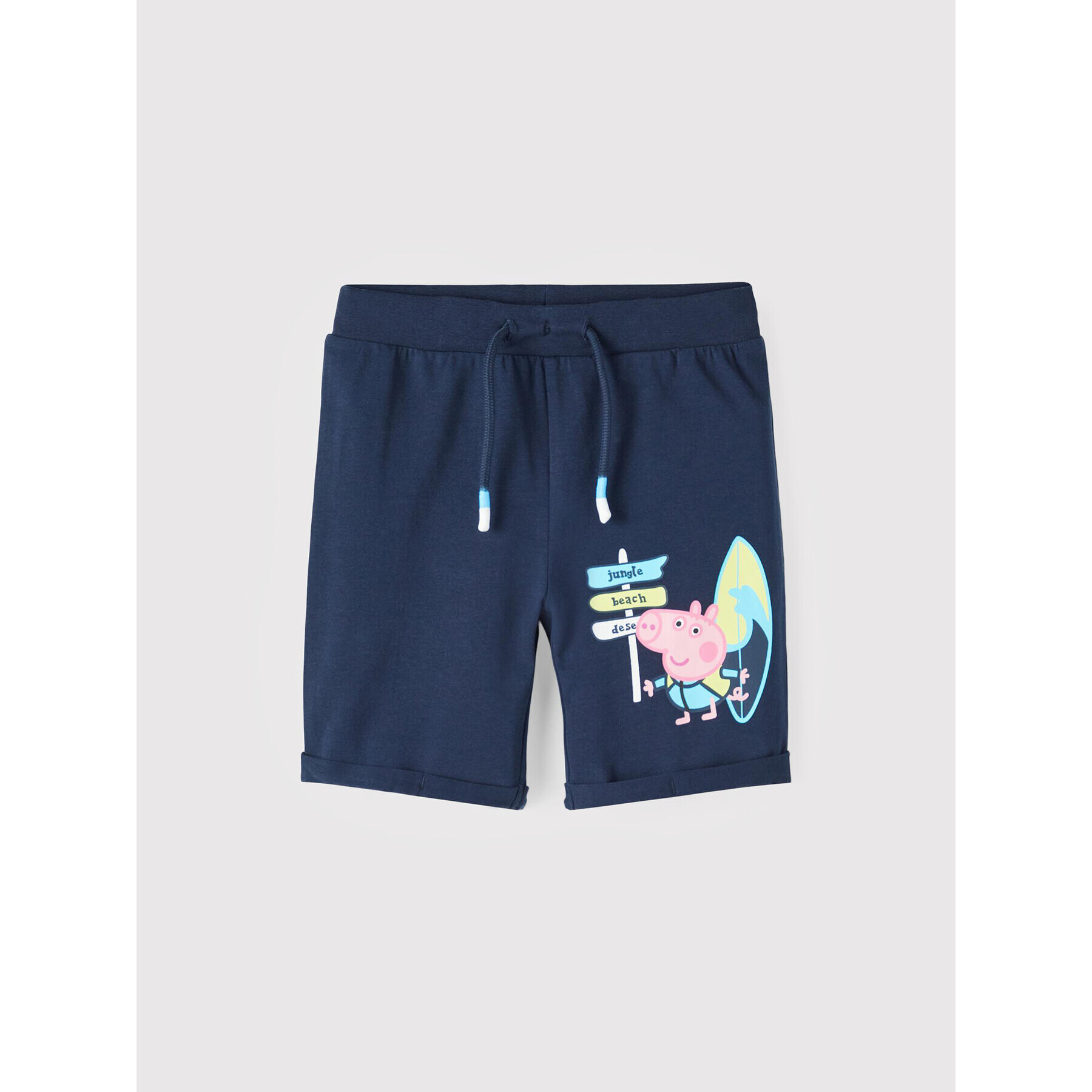 NAME IT Sportovní kraťasy PEPPA PIG 13201345 Tmavomodrá Regular Fit - Pepit.cz