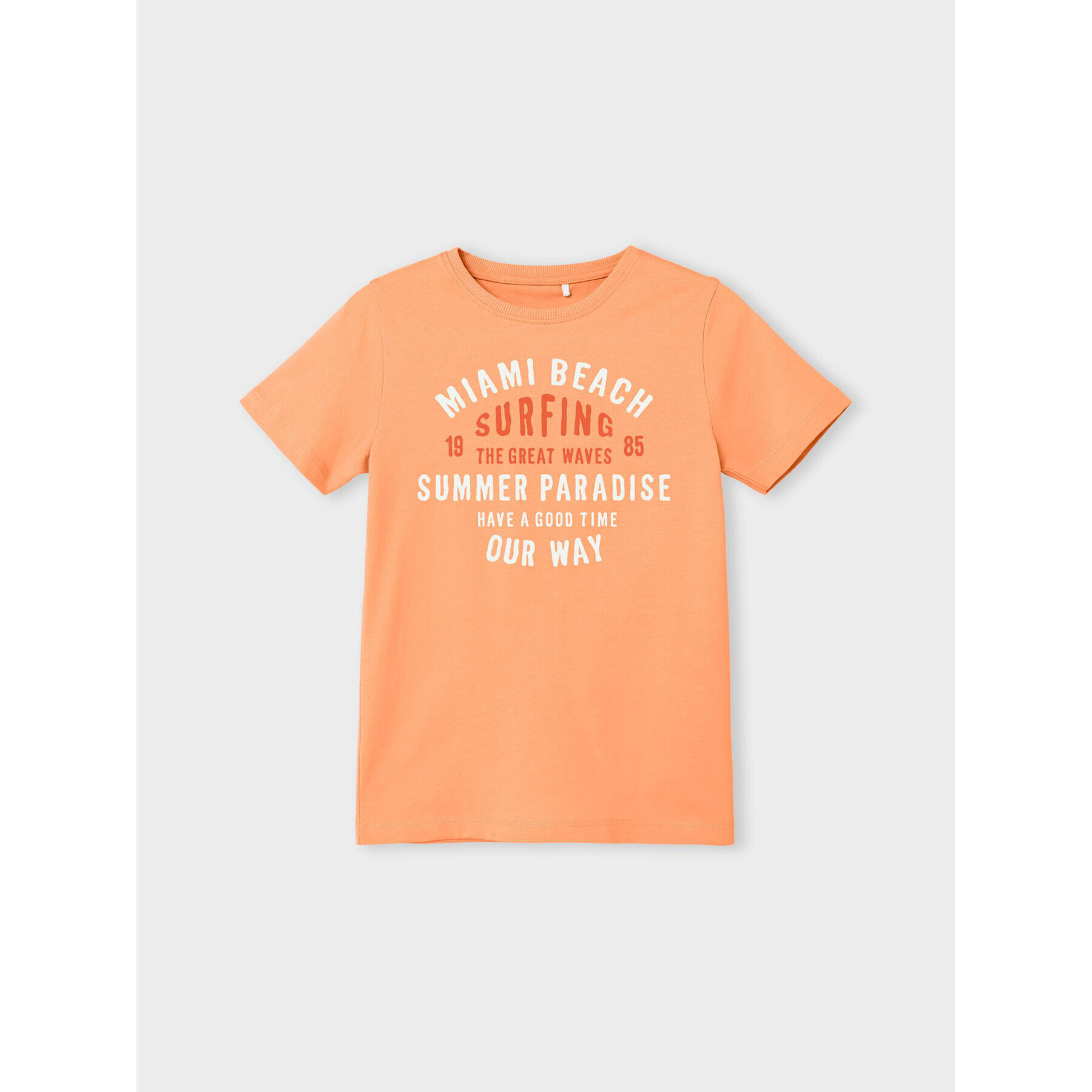 NAME IT T-Shirt 13202865 Oranžová Regular Fit - Pepit.cz