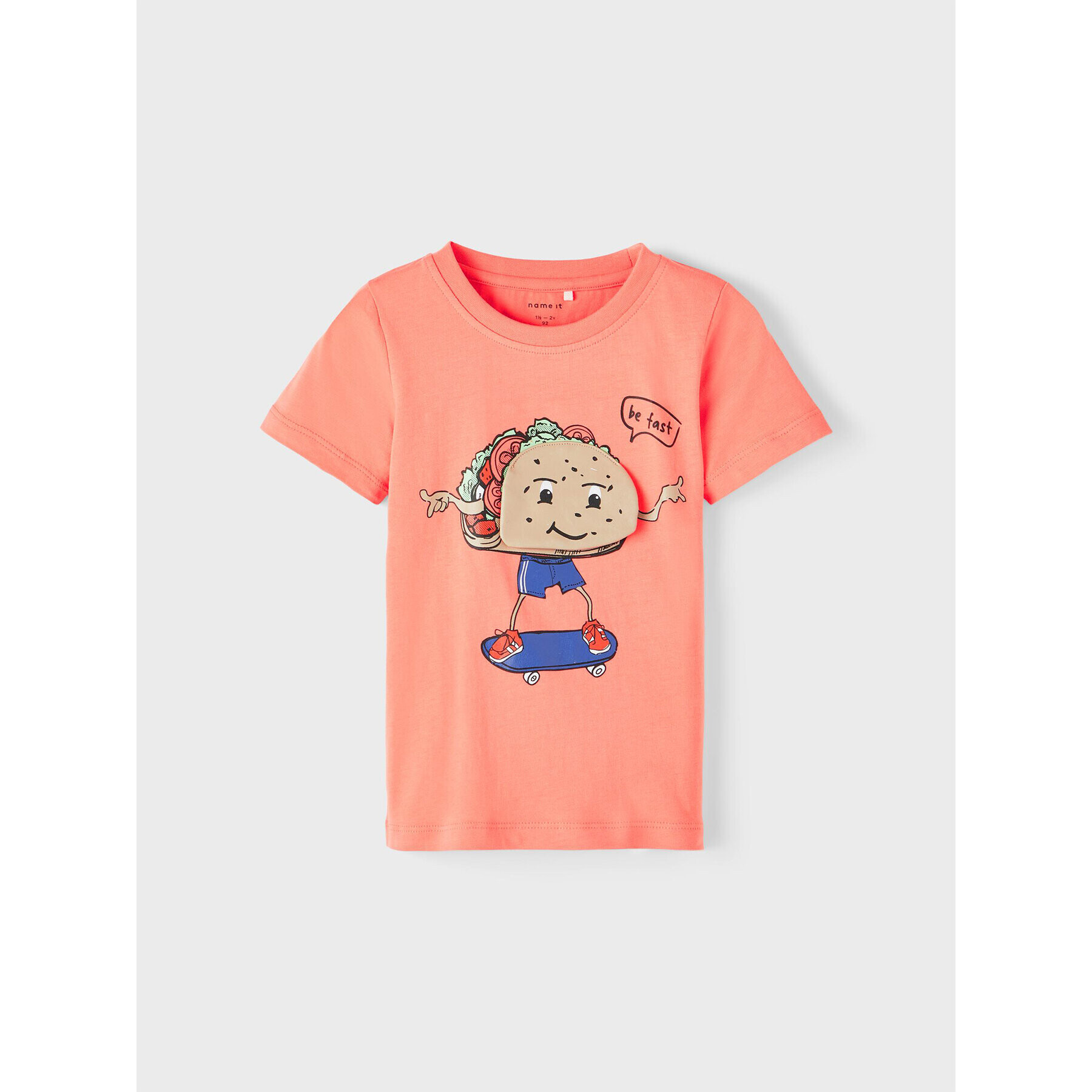 NAME IT T-Shirt 13215210 Oranžová Regular Fit - Pepit.cz