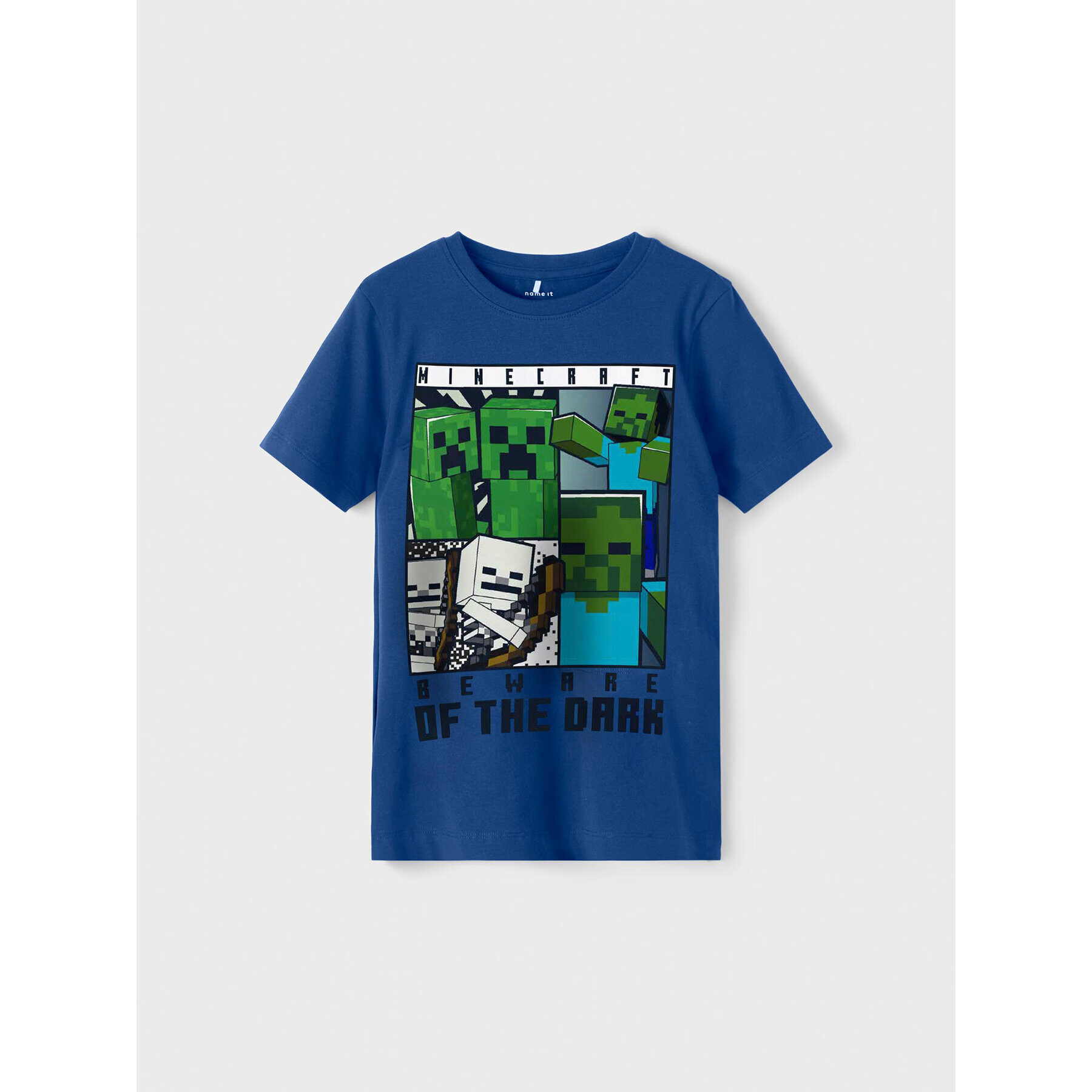 NAME IT T-Shirt MINECRAFT 13208247 Modrá Regular Fit - Pepit.cz