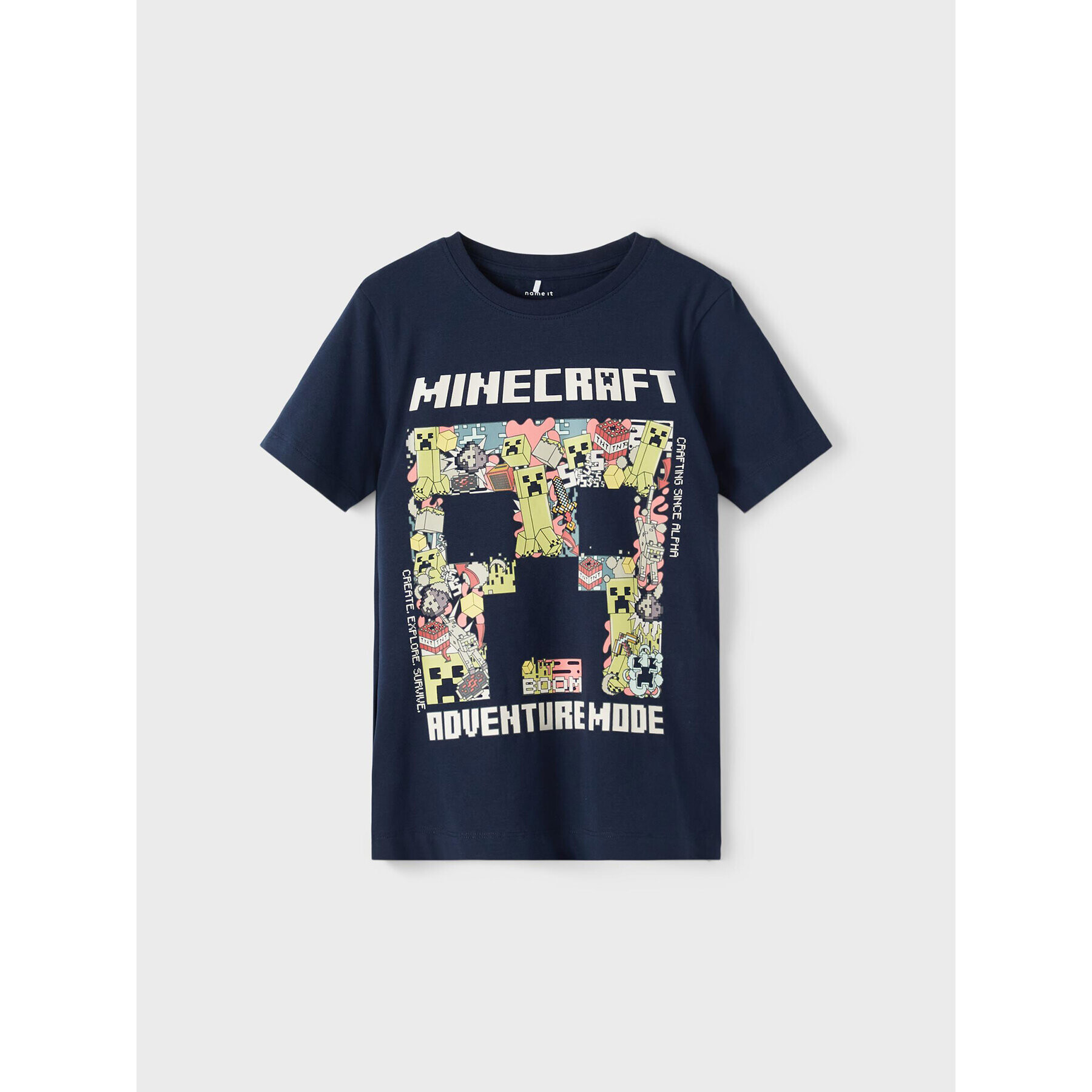 NAME IT T-Shirt MINECRAFT 13208247 Tmavomodrá Regular Fit - Pepit.cz