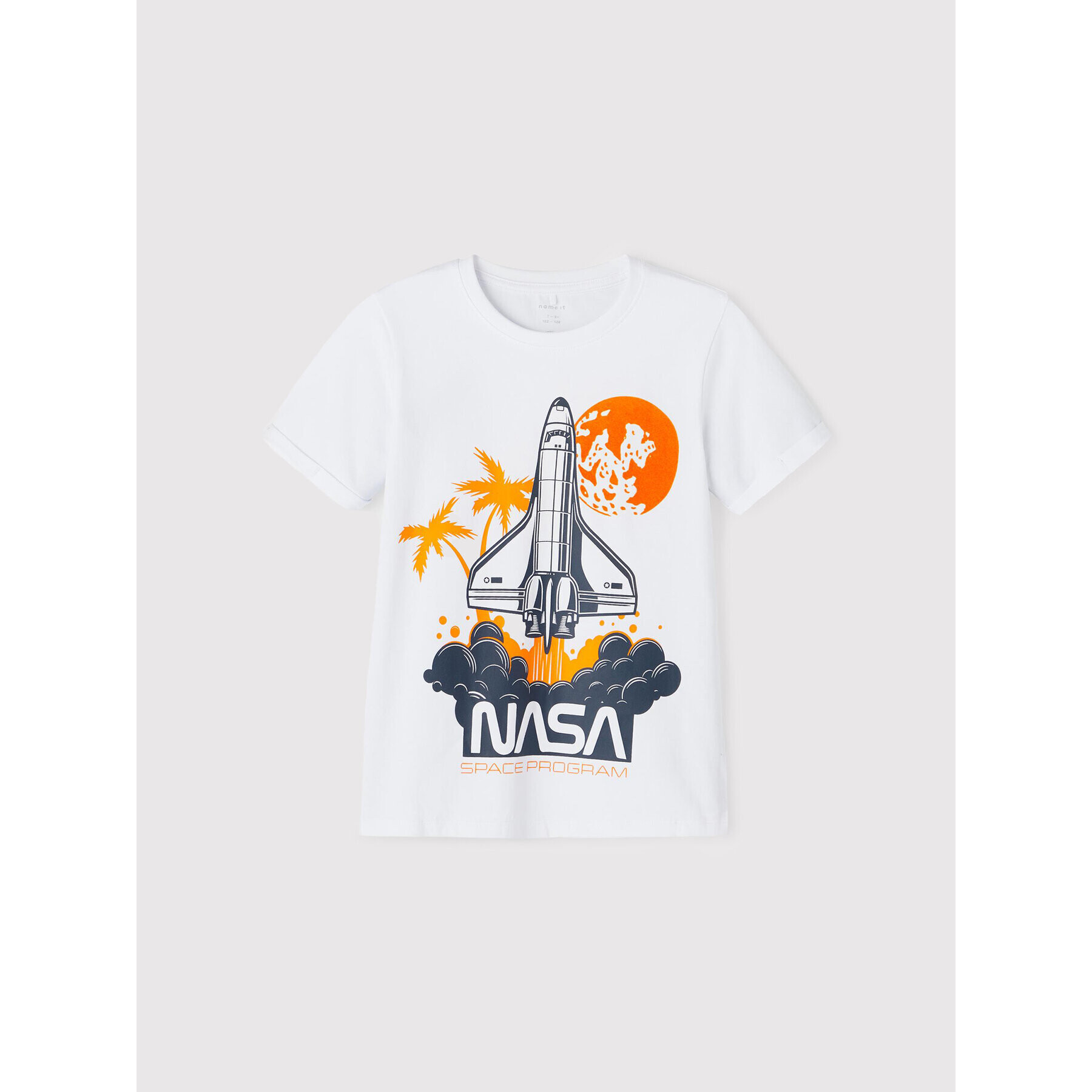 NAME IT T-Shirt NASA 13199848 Bílá Regular Fit - Pepit.cz