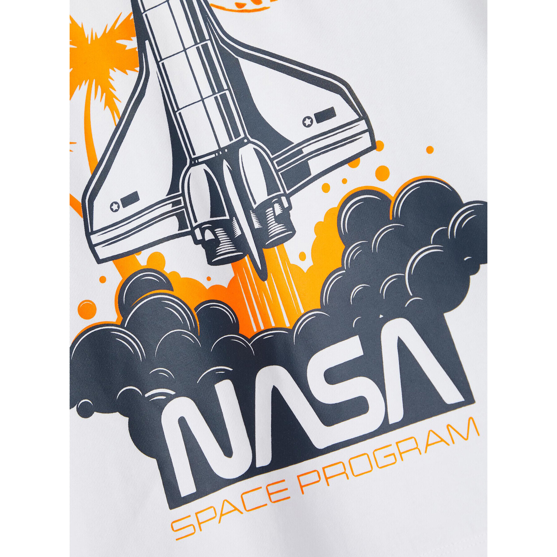 NAME IT T-Shirt NASA 13199848 Bílá Regular Fit - Pepit.cz